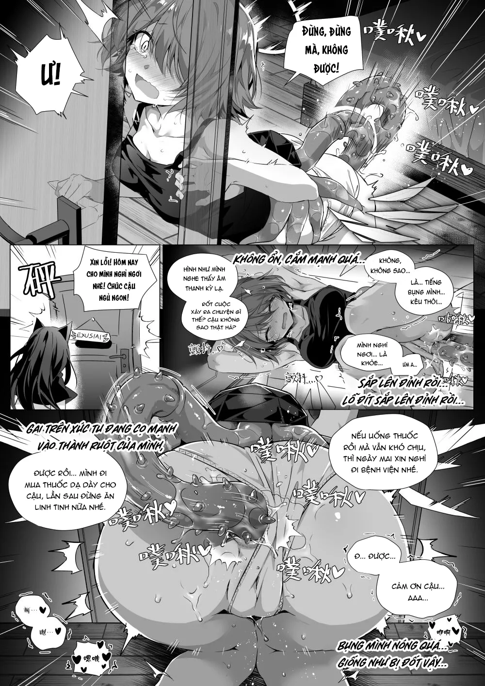 HentaiVN.net - Ảnh 39 - Bụng tôi không phải nơi sinh sản của bọ!! [Wo De Du Zi Cai Bu Shi Chong Zi De Fan Yu Chang] - Oneshot