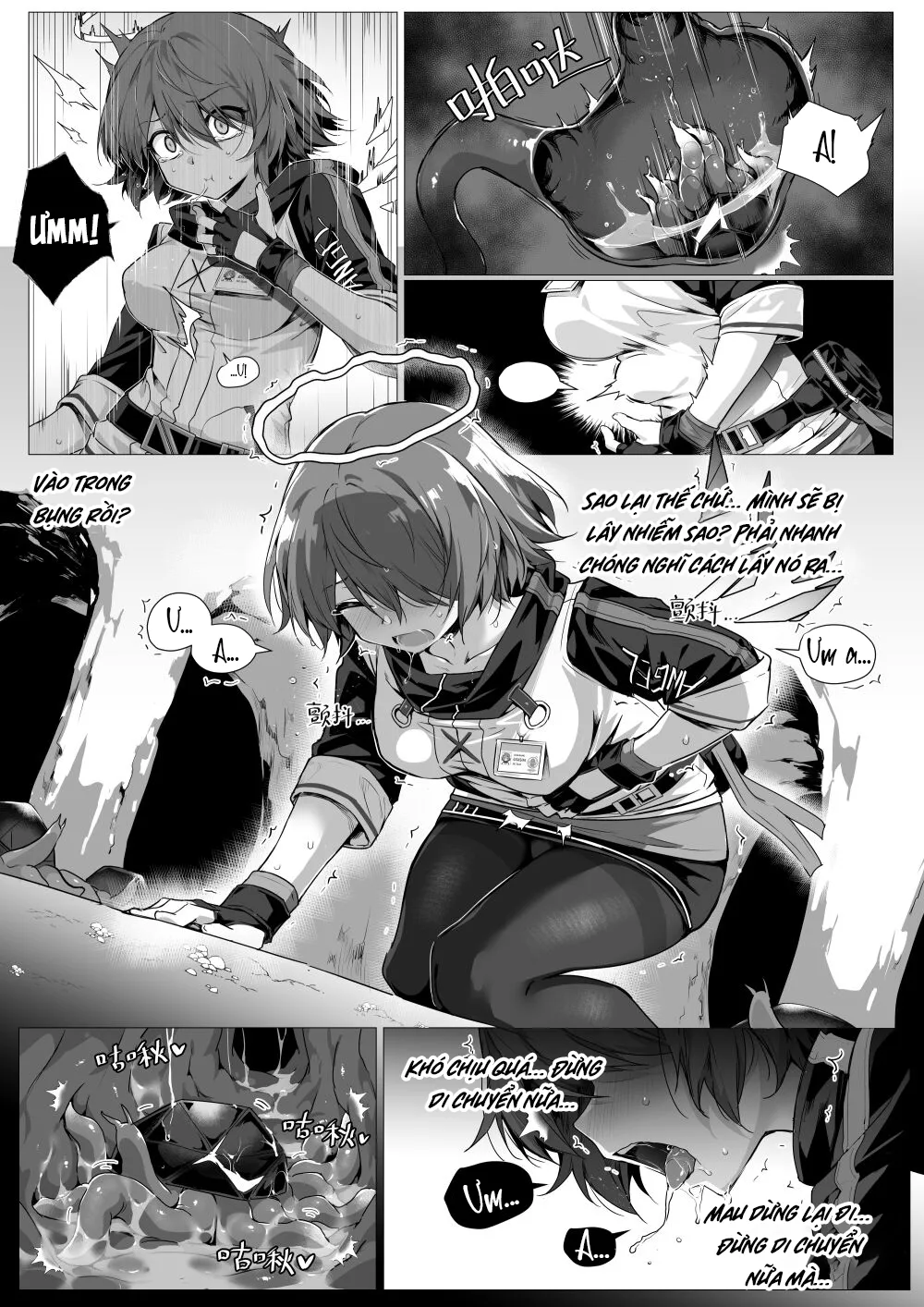 HentaiVN.net - Ảnh 9 - Bụng tôi không phải nơi sinh sản của bọ!! [Wo De Du Zi Cai Bu Shi Chong Zi De Fan Yu Chang] - Oneshot