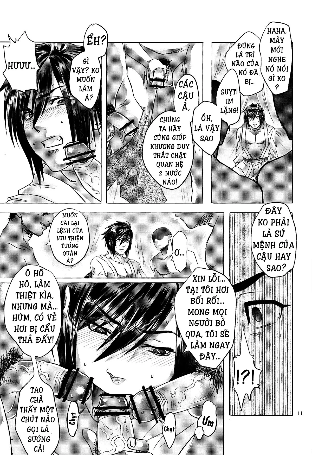 HentaiVN.net - Ảnh 10 - Dynasty Warriors Boy Love [Tam Quốc Chí Phiên Bản Tình Ái Nam-Nam; Dynasty Warriors Yaoi; Shin Shangoku Musou Yaoi] - Tập 3 - Âm Thanh Trói Buộc (Bind Voice)