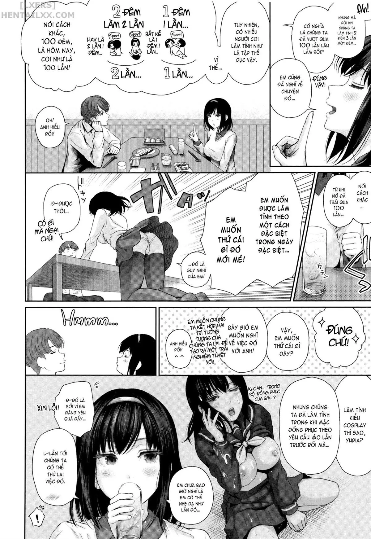 HentaiVN.net - Ảnh 7 - Marshmallow Days - Chap 07 - 100th Night