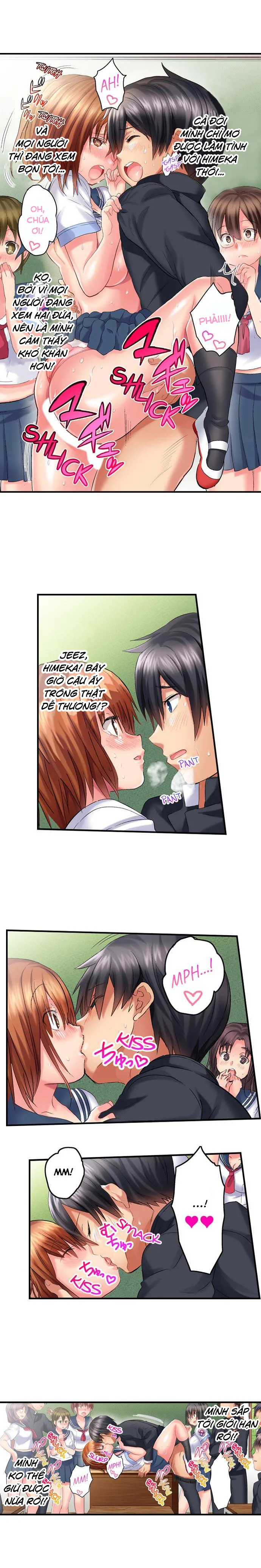 HentaiVN.net - Ảnh 8 - Chào mừng bạn đến với lớp học tình dục. [初体験は教室で。～1年H組セックス公開授業中～] - Tập 3: Cuối cùng cũng làm với himeka!