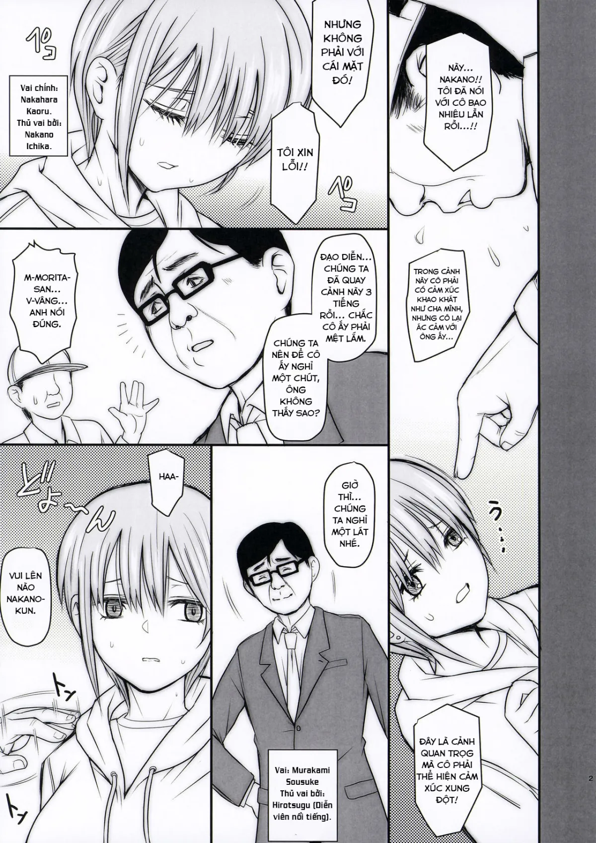 HentaiVN.net - Ảnh 4 - Buổi tập diễn xuất của Ichika [Ichika-chan to Sumata to Kichiku Shidou] - Oneshot