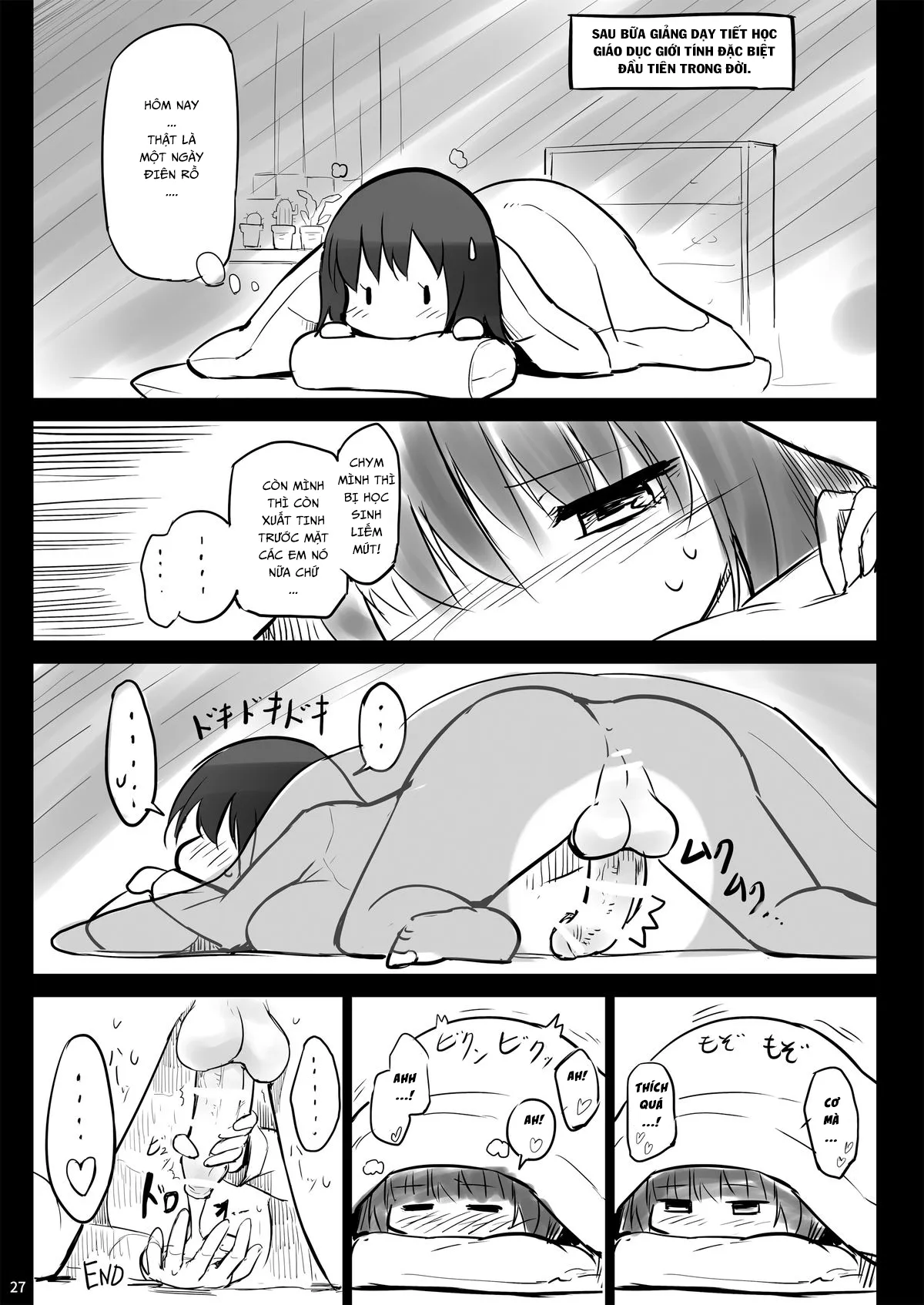 HentaiVN.net - Ảnh 26 - Futanari Teacher [Buổi Học Giáo Dục Giới Tính Đặc Biệt!] - Oneshot
