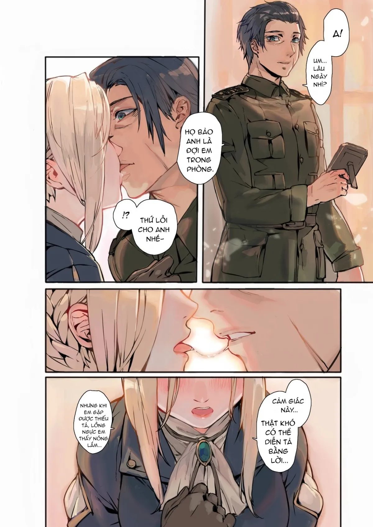 HentaiVN.net - Ảnh 5 - Khu vườn giấc mộng. [Dreaming Garden(Violet Evergarden)] - Oneshot