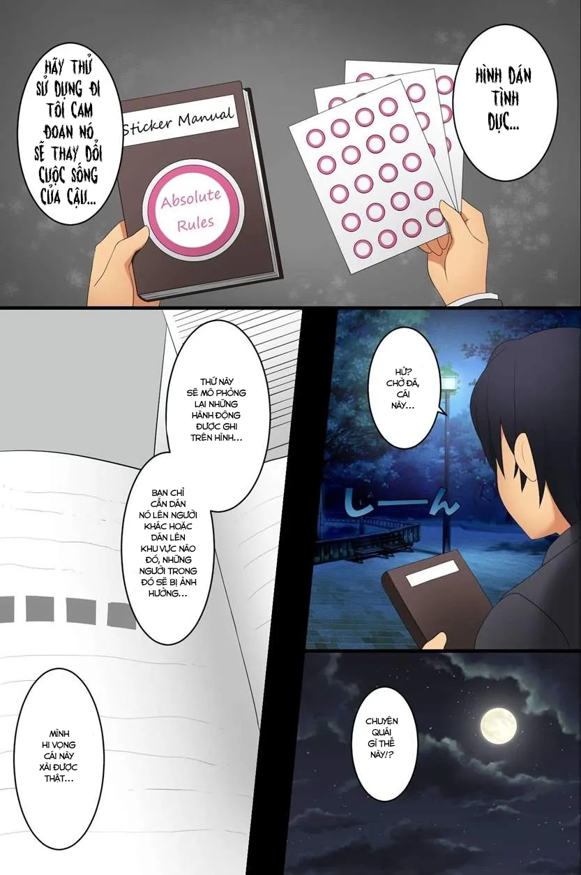HentaiVN.net - Ảnh 4 - Hình dán thần kỳ [Hyoushiki Seal ~ Hararetara Sakaraenai Ecchi na Seal] - Chap 1-Chơi em dark skin