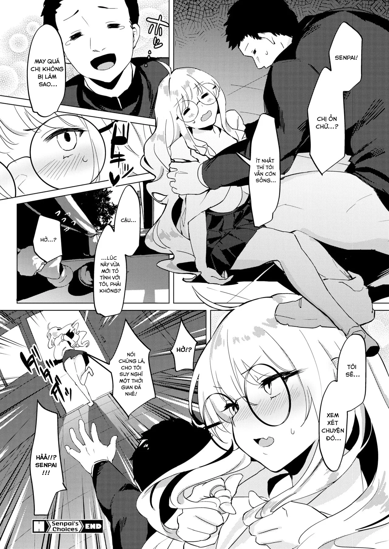 HentaiVN.net - Ảnh 20 - Cô nàng Senpai ngực bự đeo kính và những lựa chọn [Senpai no Sentaku; Senpai's Choices; 先輩の選択] - Oneshot