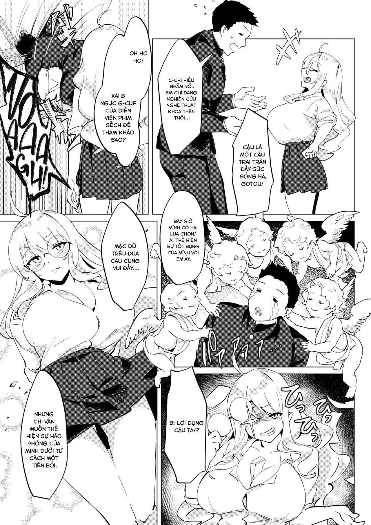 HentaiVN.net - Ảnh 6 - Cô nàng Senpai ngực bự đeo kính và những lựa chọn [Senpai no Sentaku; Senpai's Choices; 先輩の選択] - Oneshot