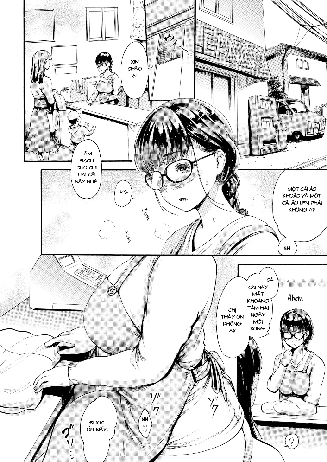 HentaiVN.net - Ảnh 11 - Cô Chị Nhân Viên Dú Bự Dâm Đãng Muốn Mang Thai [The Two At The Laundromat] - Không làm liếm cẩu ta được hoan nghênh~
