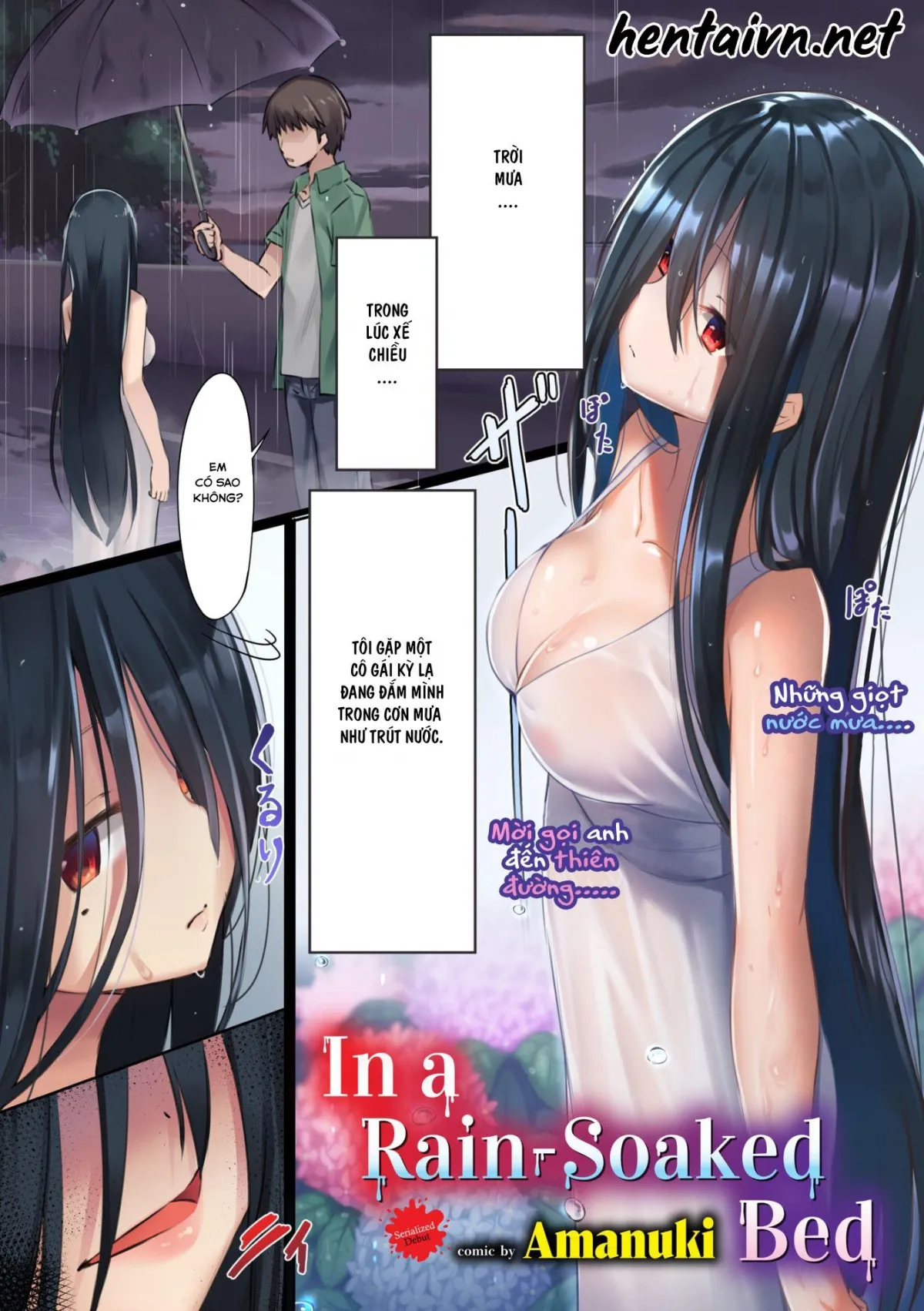 HentaiVN.net - Ảnh 3 - Chị gái mưa [In a Rain-Soaked Bed] - Oneshot