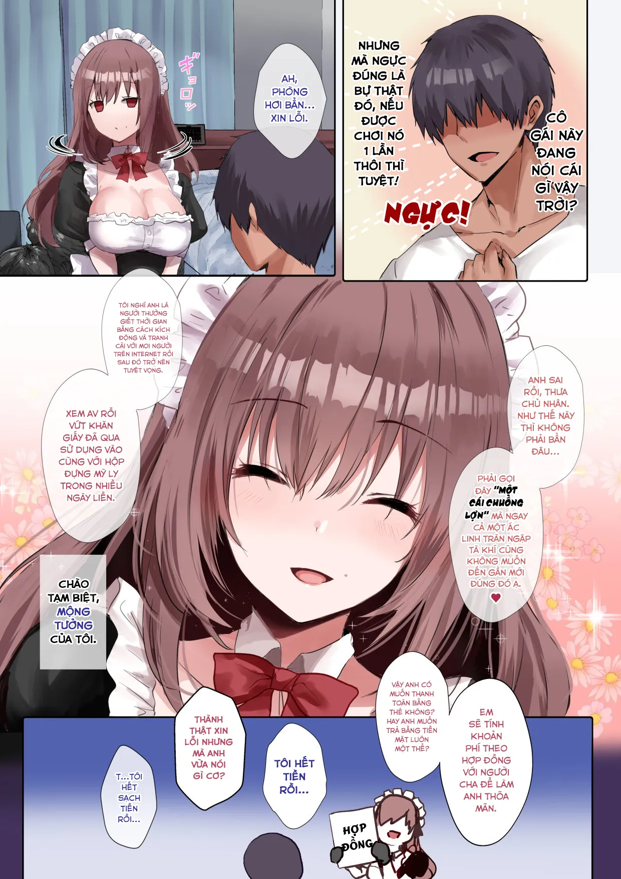 HentaiVN.net - Ảnh 5 - Anh thích một Hầu Gái máu S chứ? [Do-S na Maid-san wa Osuki desu ka? ; ドSなメイドさんはお好きですか?] - Oneshot - [Full Color]