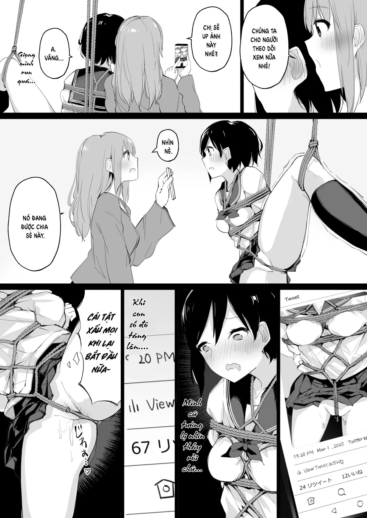 HentaiVN.net - Ảnh 20 - Do M Uraaka Joshi ga Kousoku Yuri Ecchi de Onna Doushi no Yosa o Oshiekomarechau Hon - Oneshot 1.1