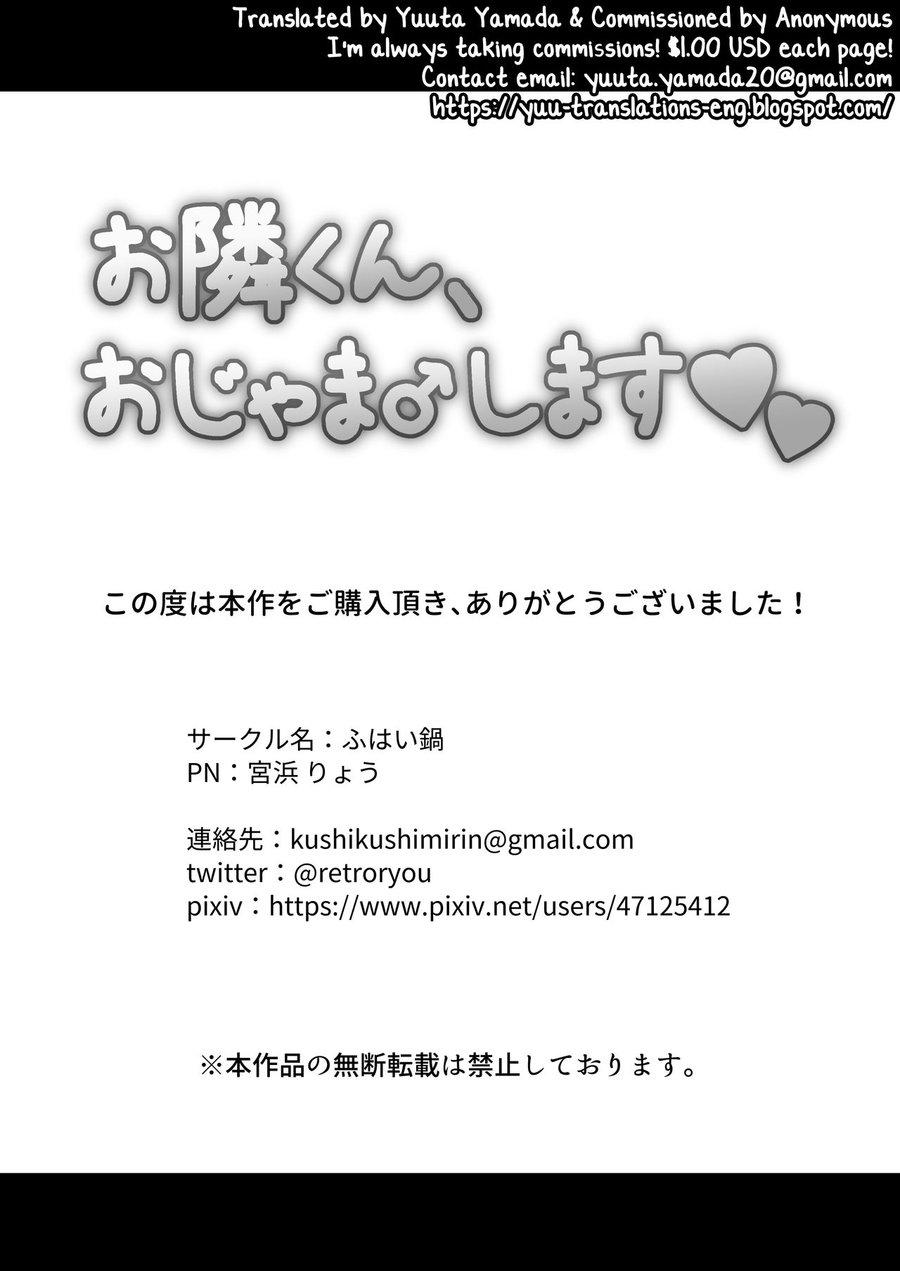 HentaiVN.net - Ảnh 33 - Otonari-kun, Ojamashimasu - one shot