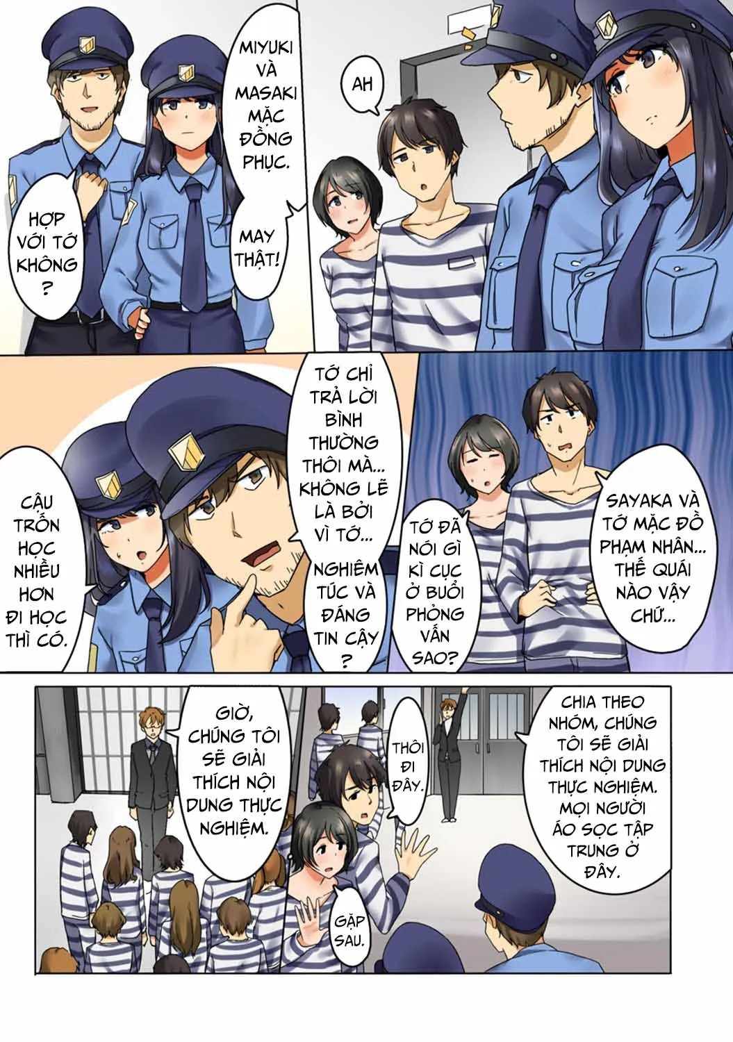 HentaiVN.net - Ảnh 4 - Kangoku Zemi Kanshu ni Zettai Fukujuu o Shiirarete [監獄ゼミ 看守に絶対服従を強いられて...] - Chap 1