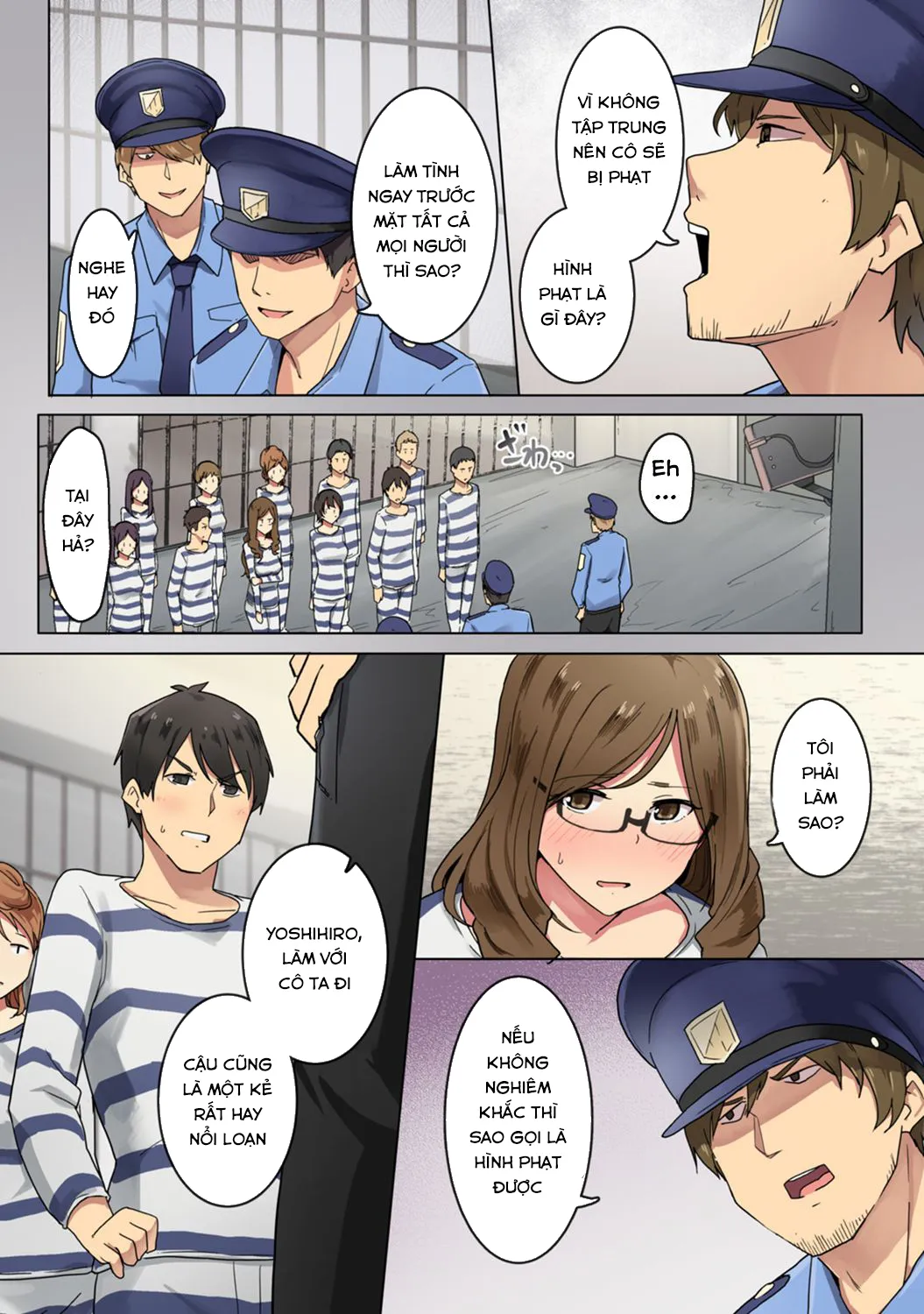 HentaiVN.net - Ảnh 4 - Kangoku Zemi Kanshu ni Zettai Fukujuu o Shiirarete [監獄ゼミ 看守に絶対服従を強いられて...] - Chap 3