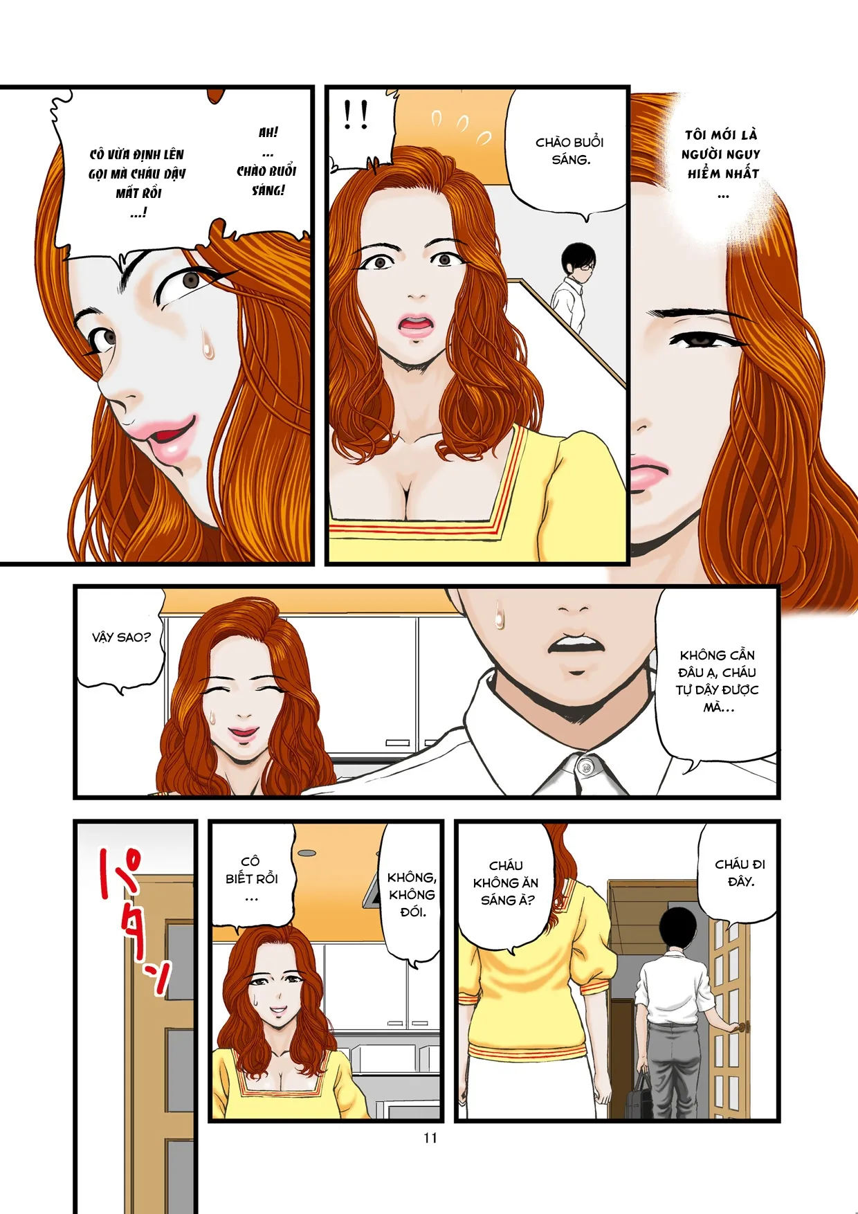 HentaiVN.net - Ảnh 12 - Tôi và thằng cháu đang trong mùa thi cử [Watashi wa Jukensei no Oi to Kankei o Motte Shimaimashita] - Oneshot
