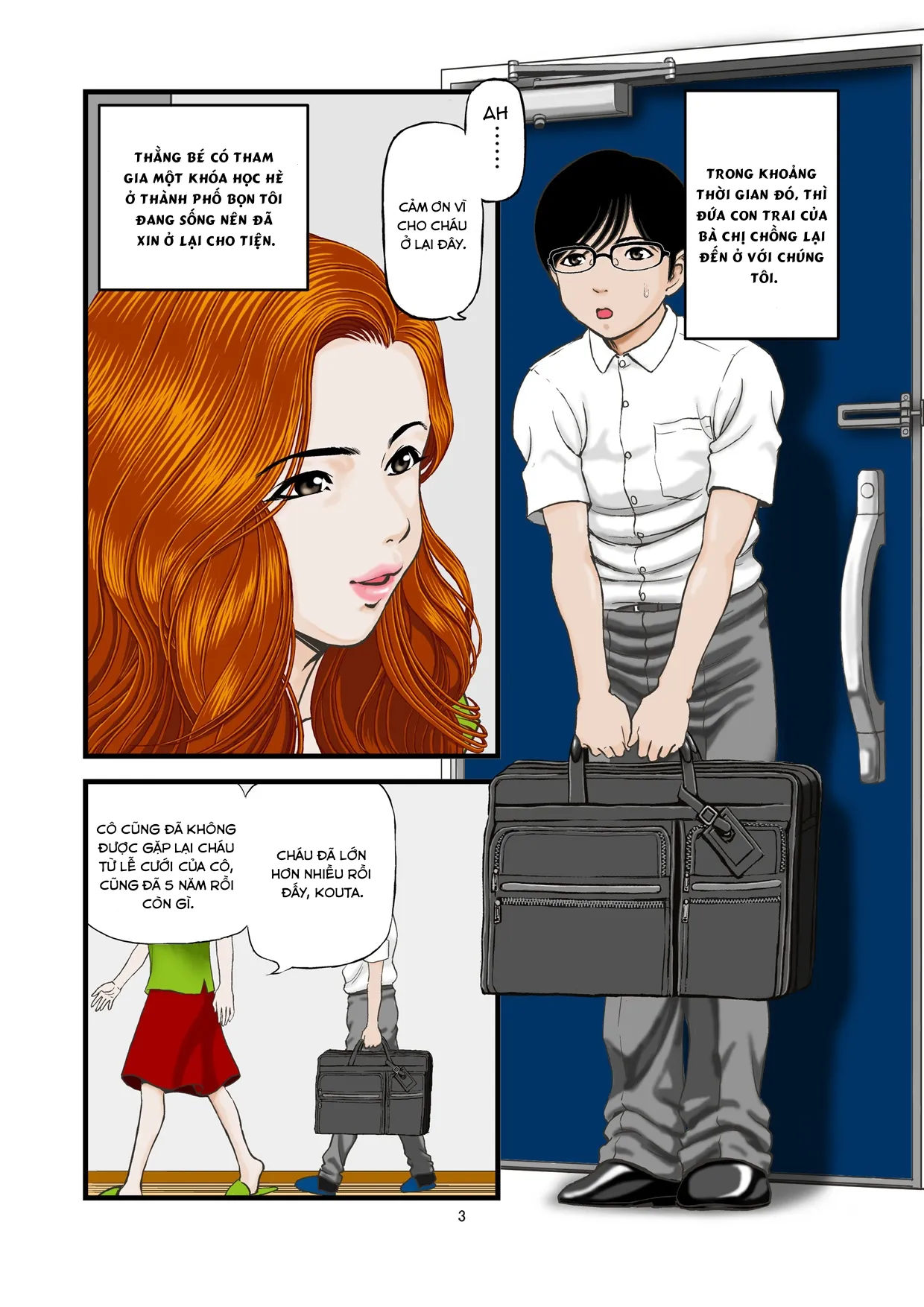 HentaiVN.net - Ảnh 4 - Tôi và thằng cháu đang trong mùa thi cử [Watashi wa Jukensei no Oi to Kankei o Motte Shimaimashita] - Oneshot