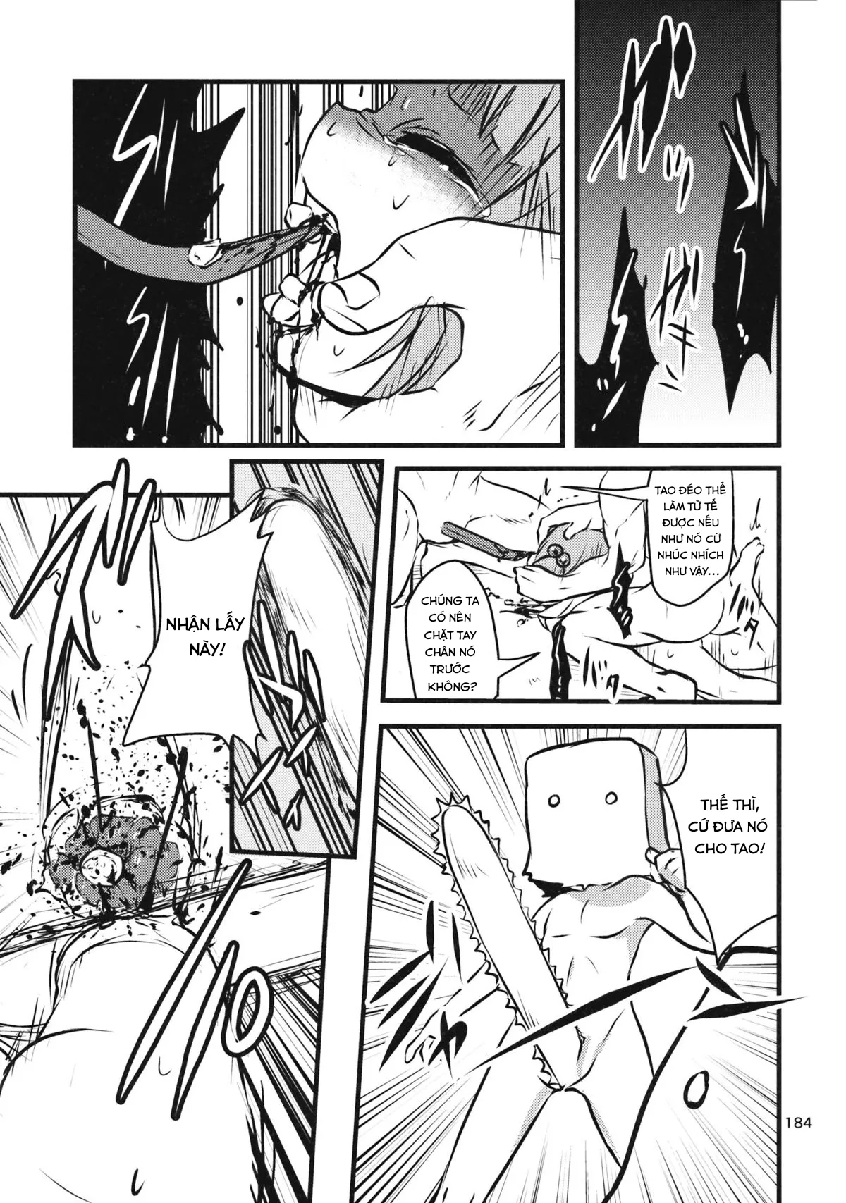 HentaiVN.net - Ảnh 4 - Tuyển tập guro ngắn( Touhou Project) - Nitori bị hội anh em đam mê dụng cụ ghé thăm
