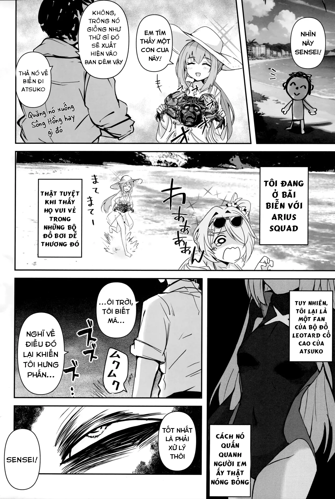 HentaiVN.net - Ảnh 3 - (C104) [CROSSTAR (GX)] Umibe no Himegimi (Blue Archive) - Oneshoot