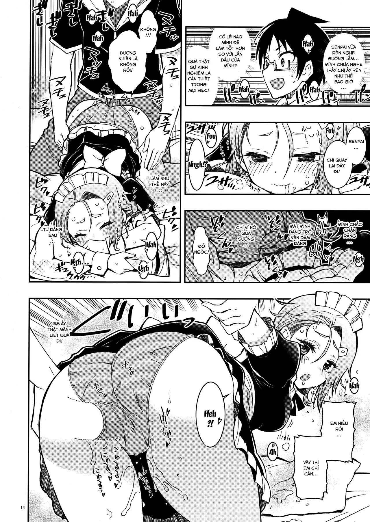 HentaiVN.net - Ảnh 15 - Bokutachi wa Fumino mo Asumi mo Kawaii (Bokutachi wa Benkyou ga Dekinai) - Oneshot