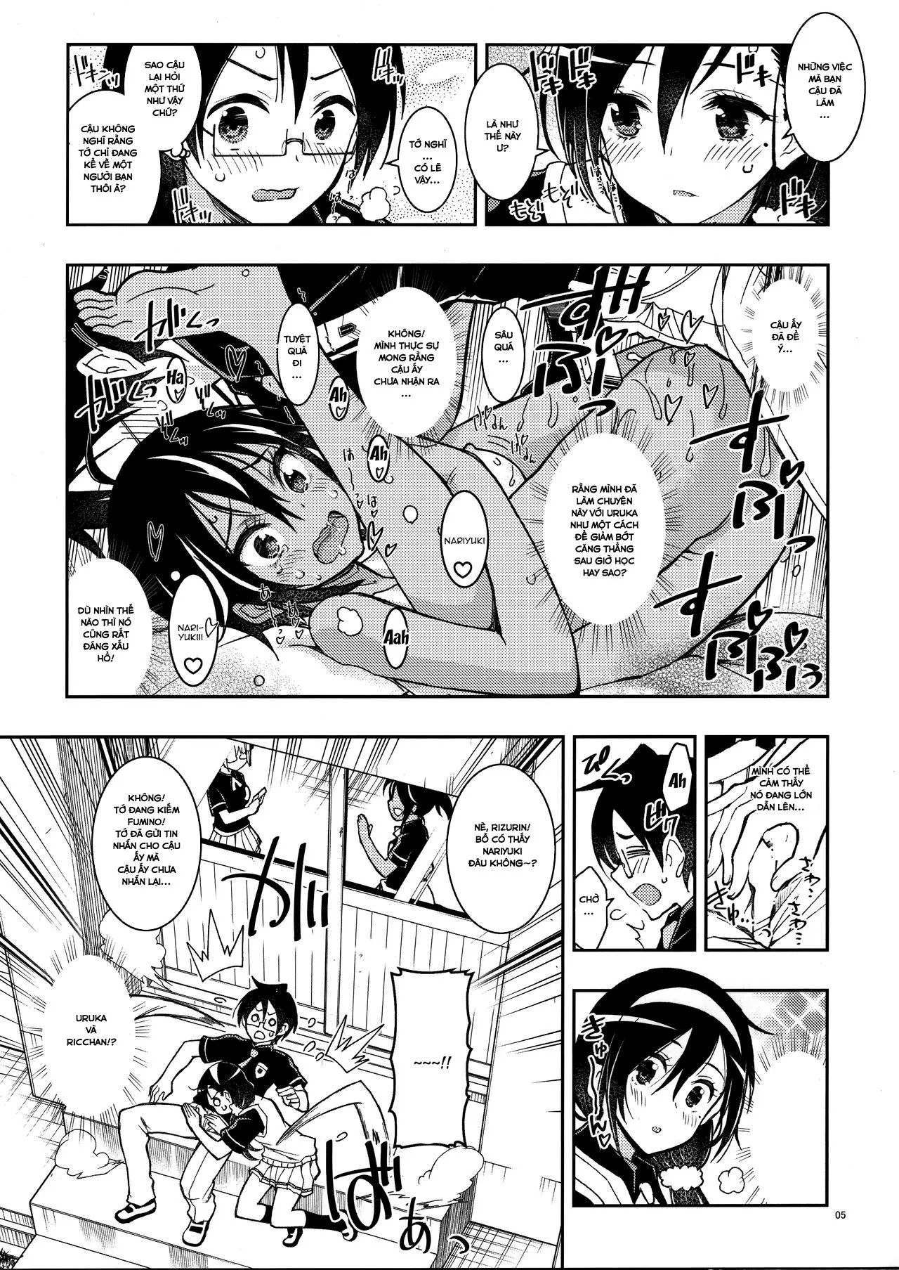 HentaiVN.net - Ảnh 6 - Bokutachi wa Fumino mo Asumi mo Kawaii (Bokutachi wa Benkyou ga Dekinai) - Oneshot