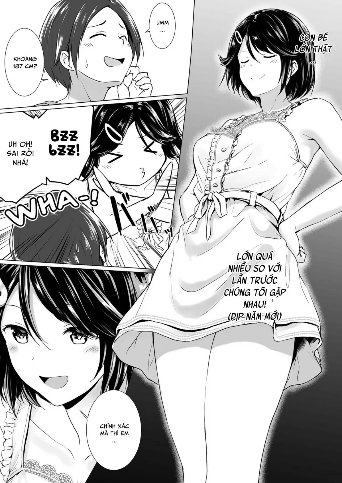 HentaiVN.net - Ảnh 7 - I Want to Do Sexy Things with My Tall Younger Cousin [Choushin Itoko to Ecchii Koto Shiyo] - Oneshot