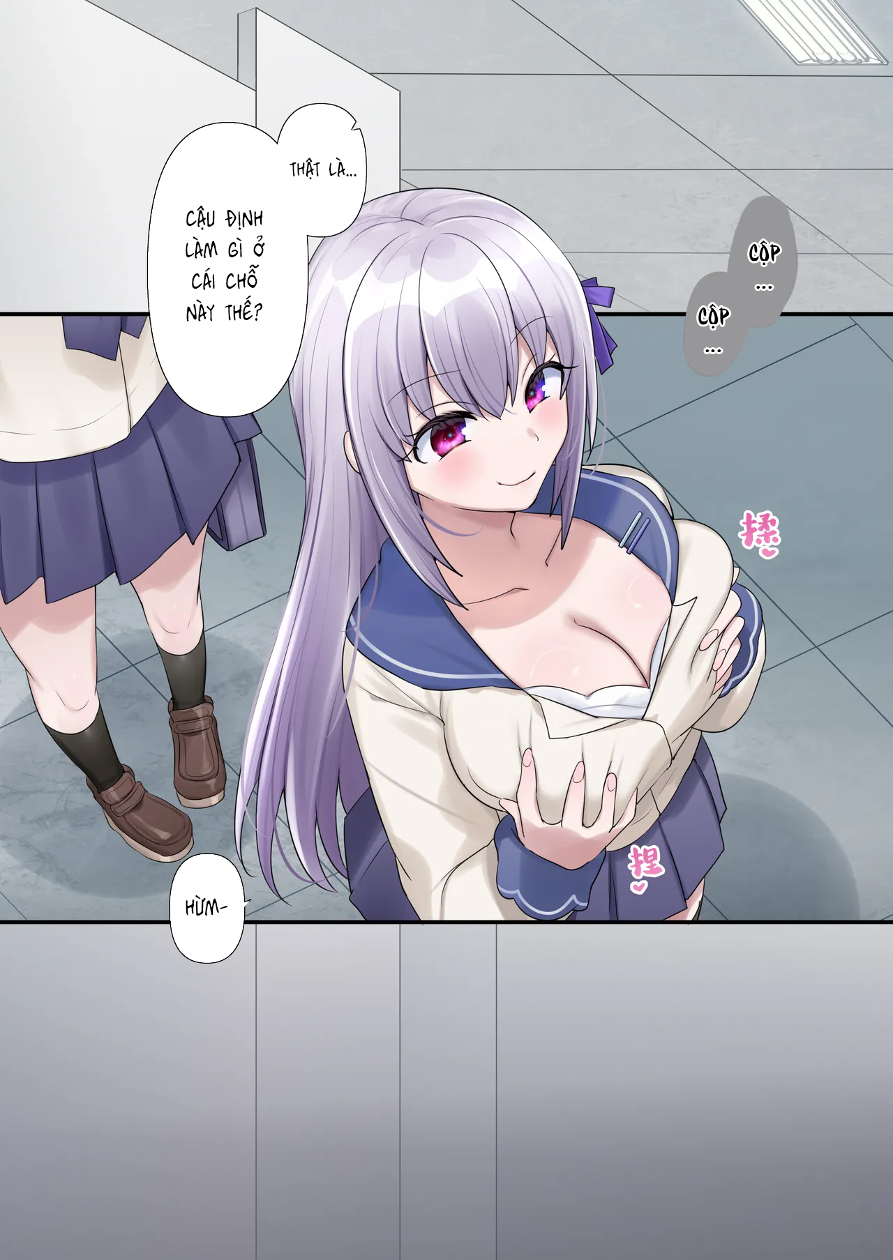 HentaiVN.net - Ảnh 13 - Lần Đầu Nhập Hồn Vào Cơ Thể Nữ Sinh Của Hồn Ma - Oneshot