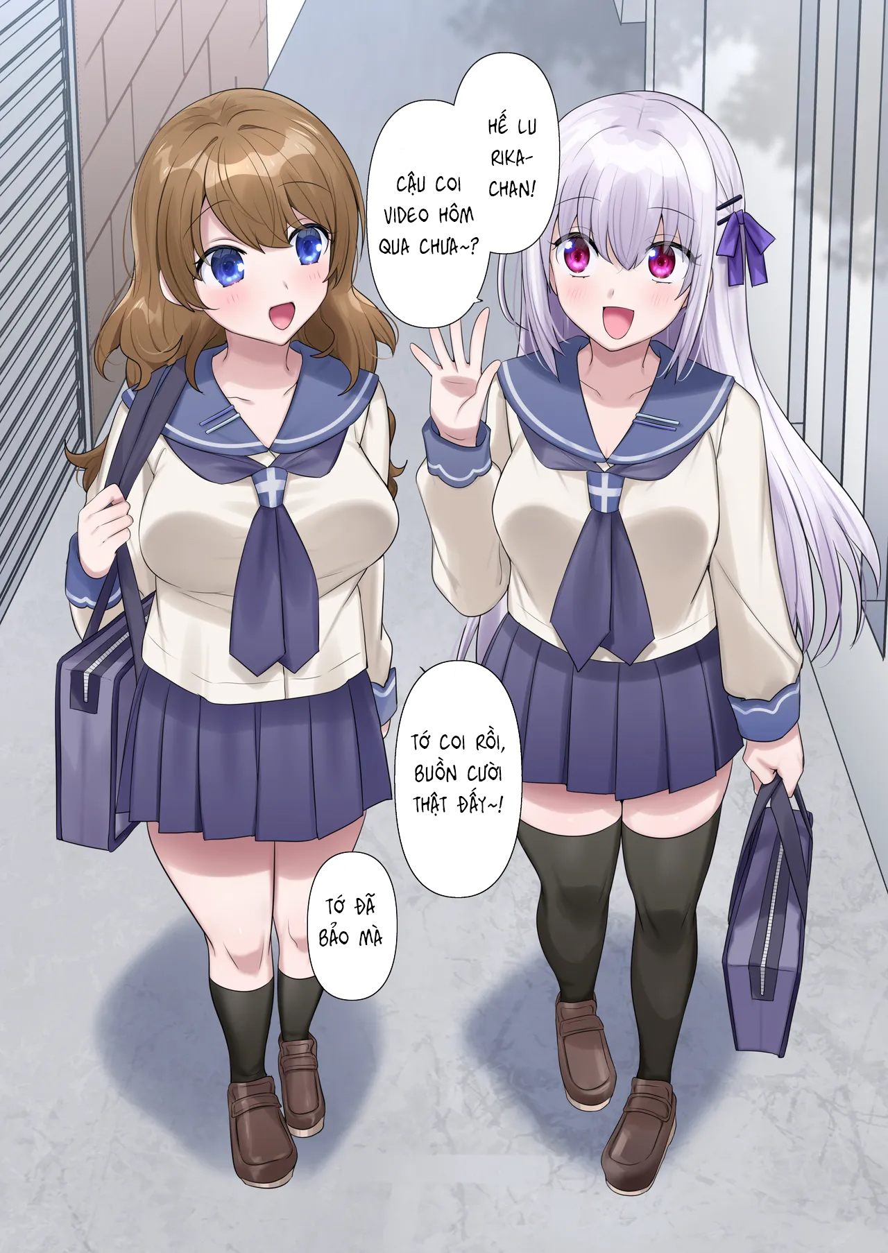 HentaiVN.net - Ảnh 4 - Lần Đầu Nhập Hồn Vào Cơ Thể Nữ Sinh Của Hồn Ma - Oneshot