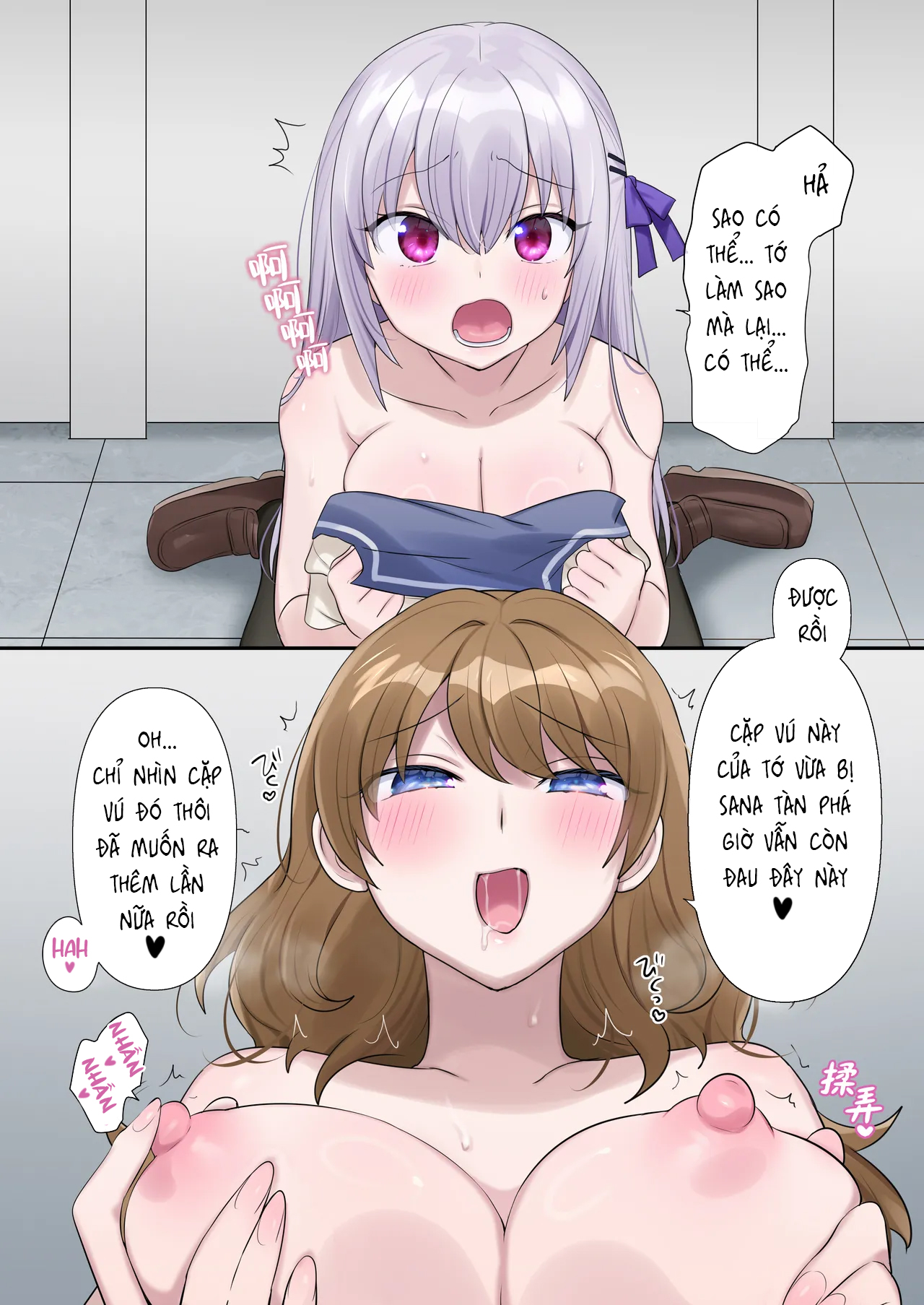 HentaiVN.net - Ảnh 31 - Lần Đầu Nhập Hồn Vào Cơ Thể Nữ Sinh Của Hồn Ma - Oneshot