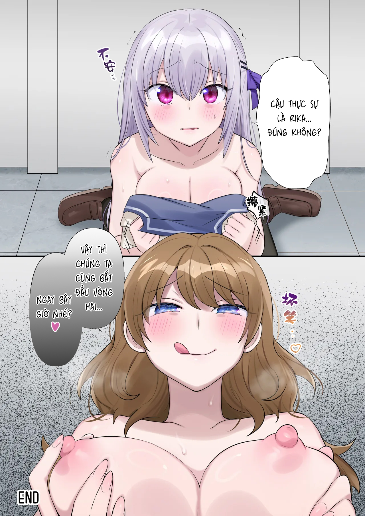 HentaiVN.net - Ảnh 32 - Lần Đầu Nhập Hồn Vào Cơ Thể Nữ Sinh Của Hồn Ma - Oneshot