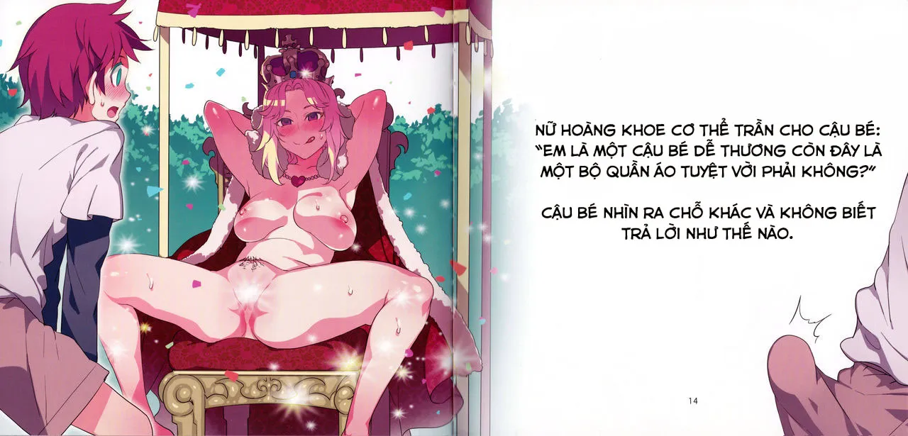 HentaiVN.net - Ảnh 9 - Bộ váy mới của nữ hoàng [Yoiko no Sukebe Douwa Series 1 Hadaka no Chijoou-sama] - Oneshot