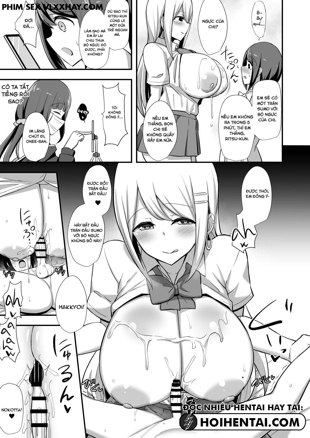 HentaiVN.net - Ảnh 16 - Fuuki No Haiboku [Dosukebe JK Gal Combi No Otouto Netori] - Oneshot