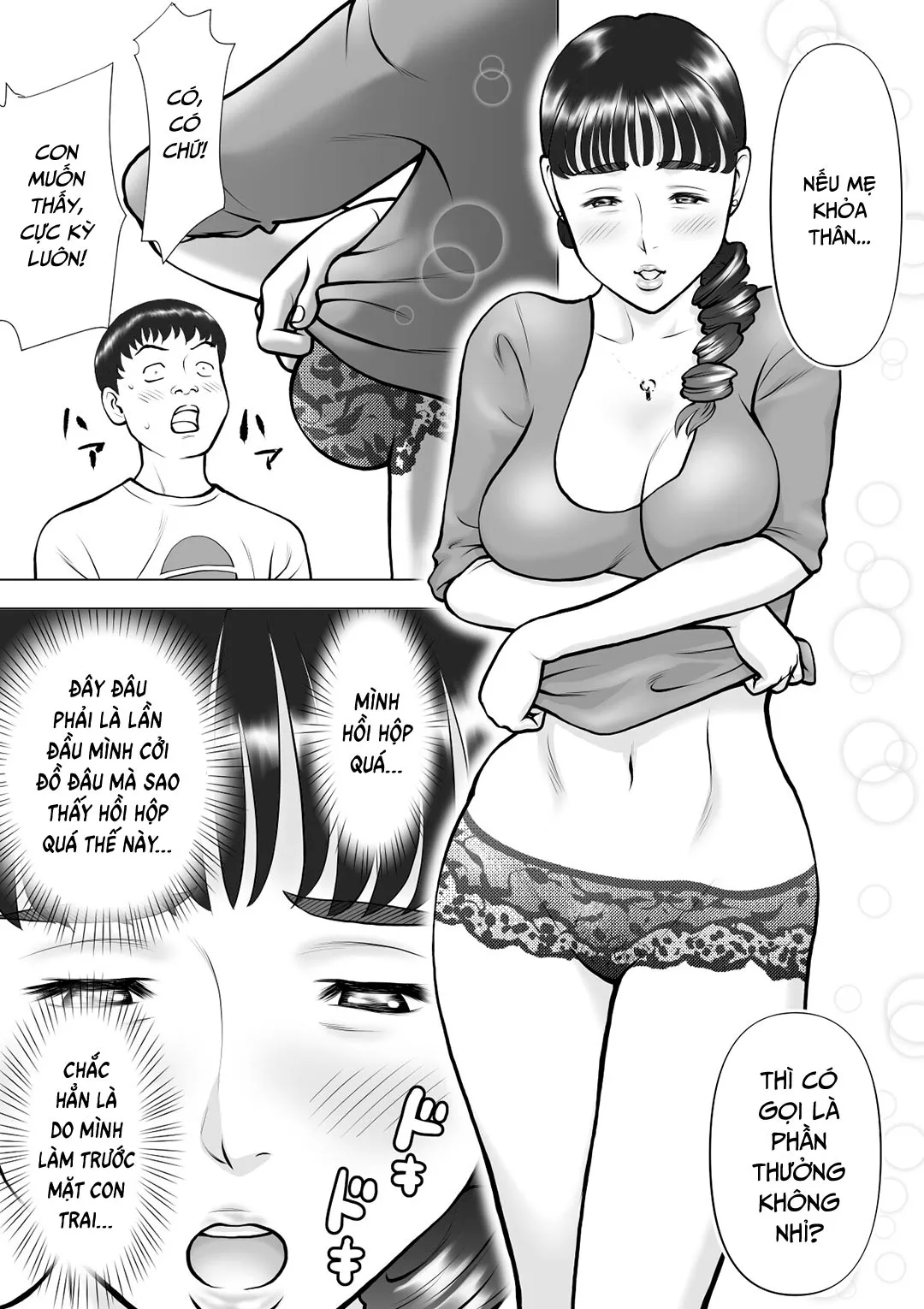 HentaiVN.net - Ảnh 19 - Tinh của tôi chảy ra từ miệng mẹ [My Semen Spilling From My Mother's Lips | Haha no Kuchibiru kara Koboreru Boku no Seieki] - Oneshot