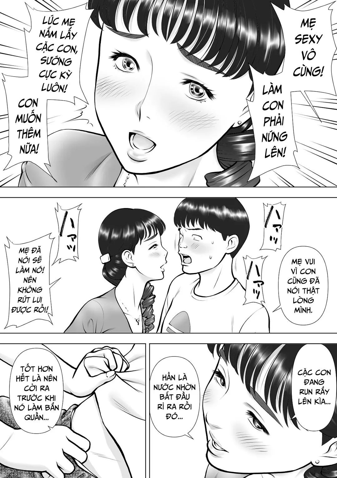 HentaiVN.net - Ảnh 9 - Tinh của tôi chảy ra từ miệng mẹ [My Semen Spilling From My Mother's Lips | Haha no Kuchibiru kara Koboreru Boku no Seieki] - Oneshot