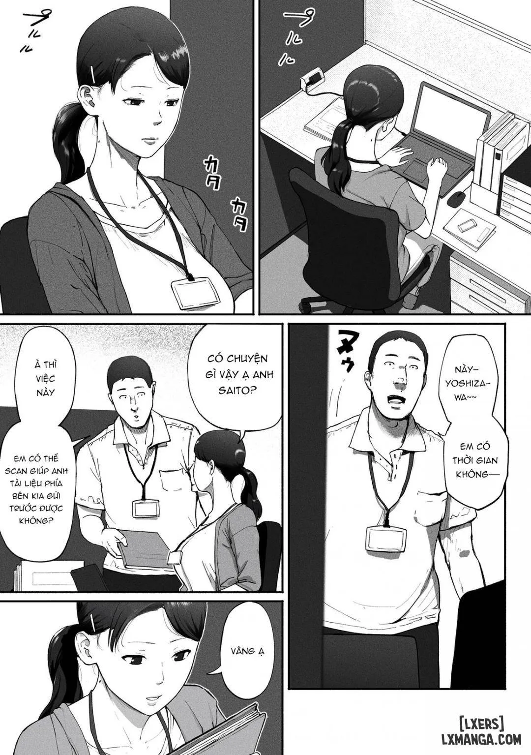 HentaiVN.net - Ảnh 5 - SinMama Papakatsu ~Shokuba no Joshi to Appli de Deattara~ - Oneshot