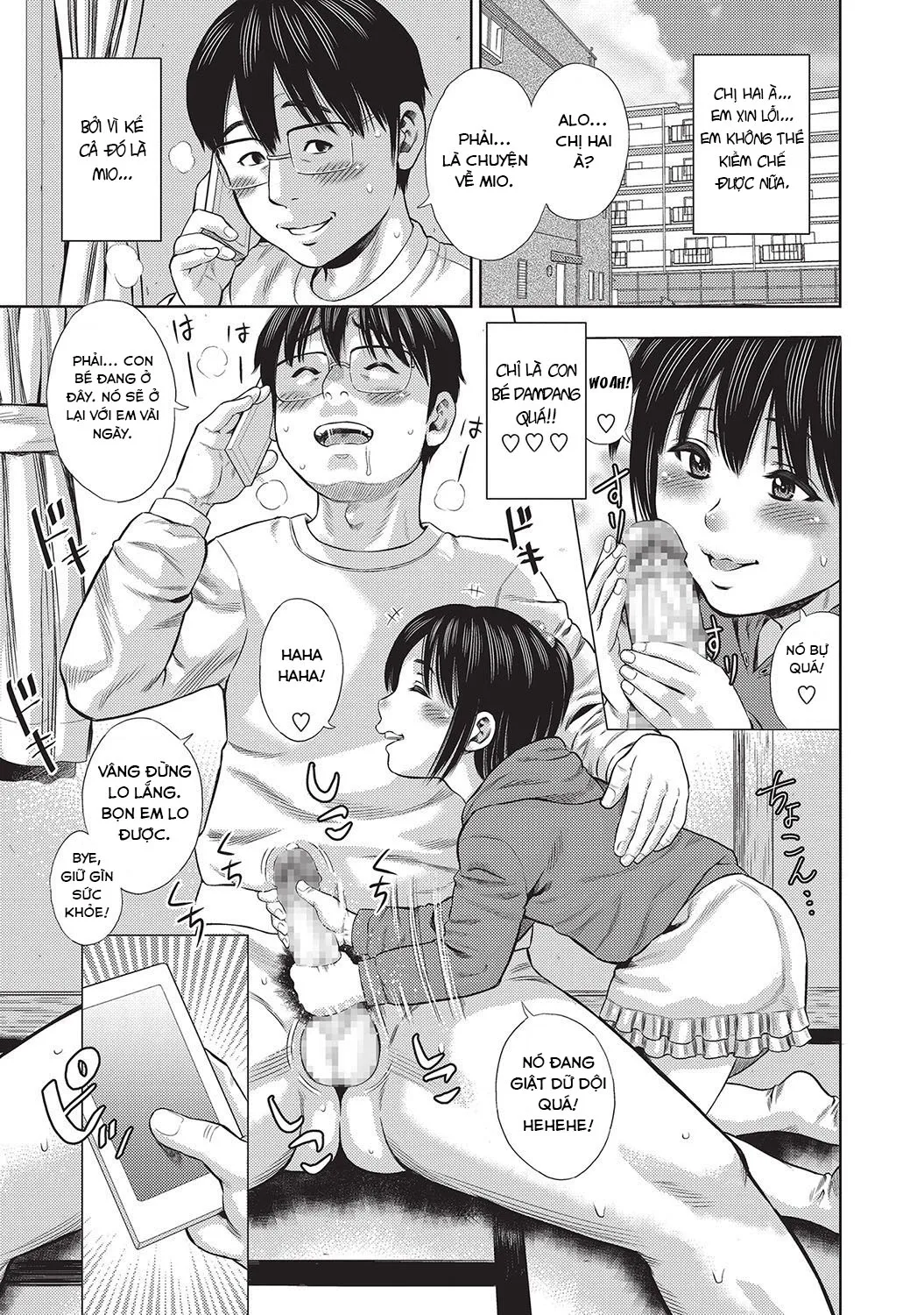 HentaiVN.net - Ảnh 6 - Ba đứa bé là chú của tôi [Boku wa Musekinin Oji-san ; 僕は無責任おじさん] - Oneshot