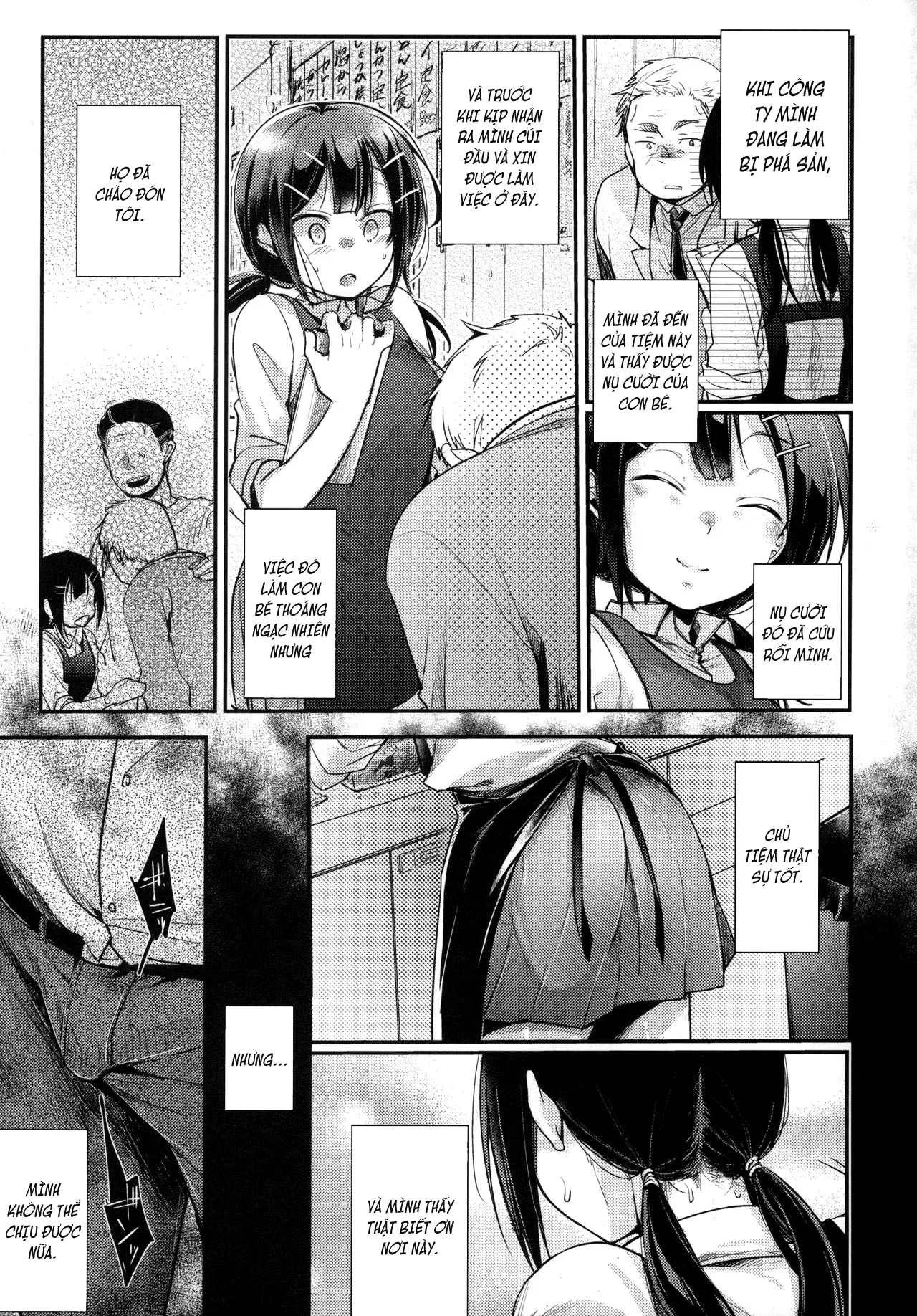 HentaiVN.net - Ảnh 7 - Tsutomesaki no Musume-san o Oishiku Itadaku Hon Teishoukuya Hen [勤め先の娘さんをおいしく頂く本 定食屋編] - Oneshot