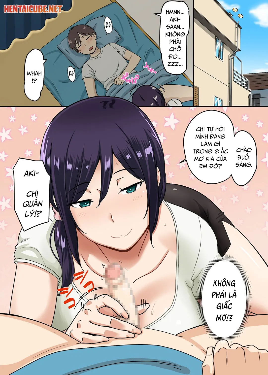 HentaiVN.net - Ảnh 3 - Quản lý tòa nhà kiêm quản lý việc xuất tinh của tôi luôn [The Building Manager Even Manages My Cum; Shasei made Kanrishitekureru Apartment no Kanrinin-san] - Oneshot