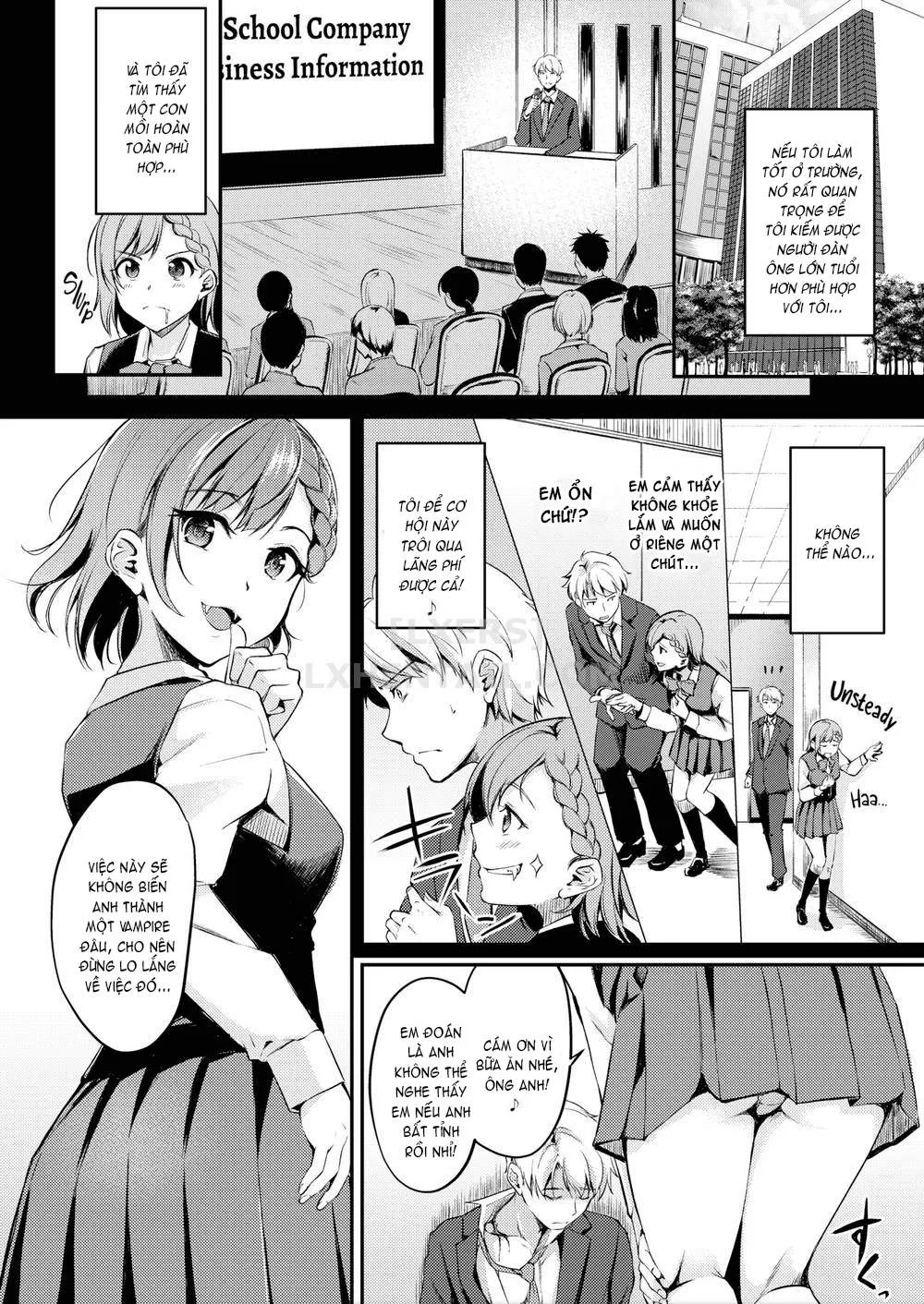 HentaiVN.net - Ảnh 3 - Midara Switch - Sensual Switch [みだらすいっち] - Chap 3 - Thirsty For Work ~A Certain Vampires Job Hunt~
