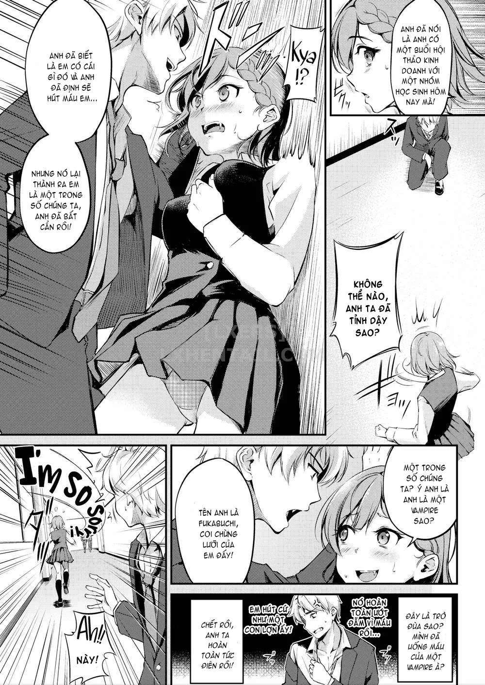 HentaiVN.net - Ảnh 4 - Midara Switch - Sensual Switch [みだらすいっち] - Chap 3 - Thirsty For Work ~A Certain Vampires Job Hunt~