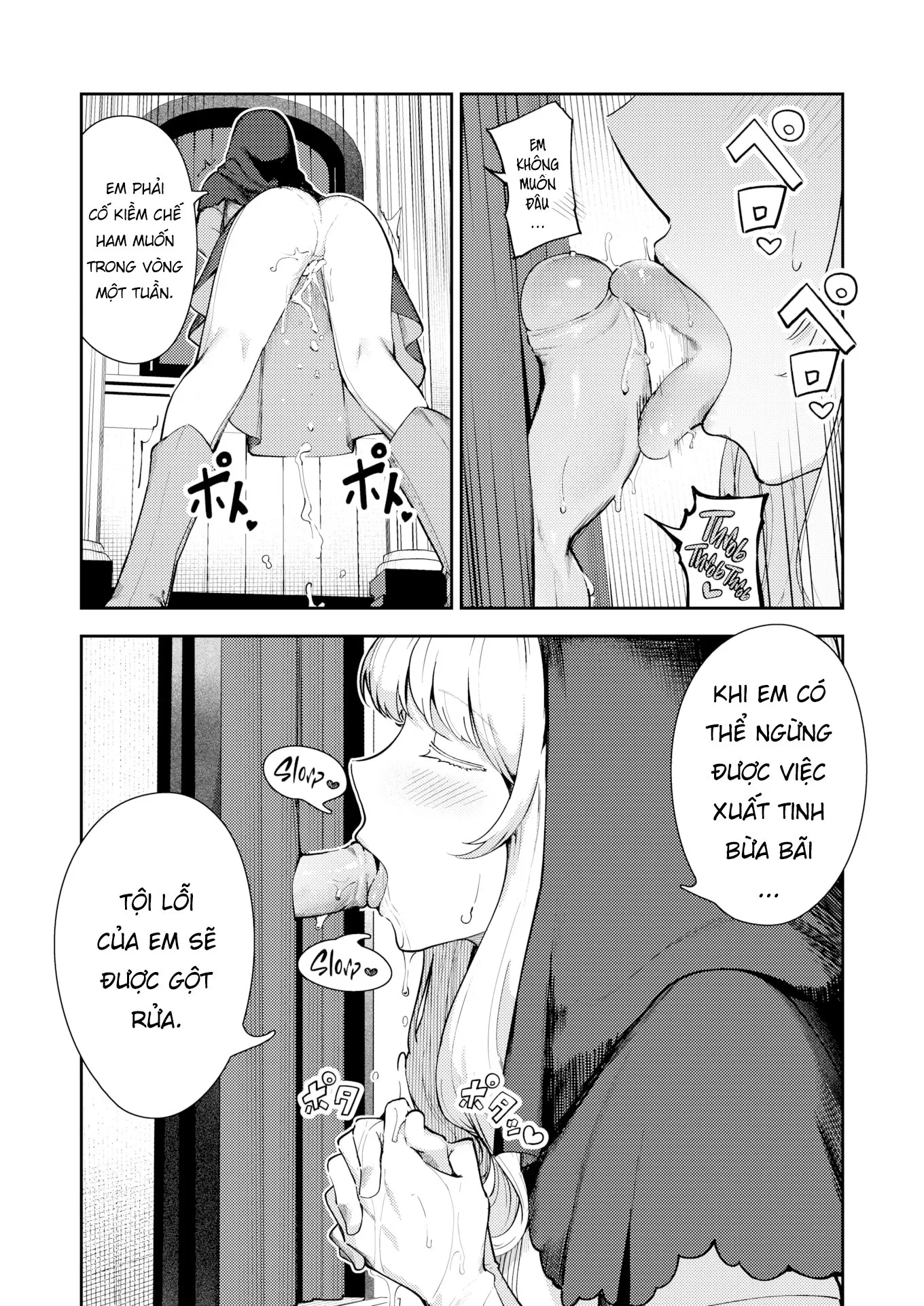 HentaiVN.net - Ảnh 7 - Xuất tinh tại phòng thú tội - Oneshot