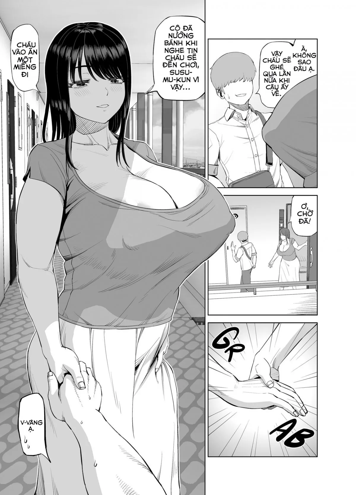 HentaiVN.net - Ảnh 6 - Bị quyến rũ bởi mẹ thằng bạn [Tomodachi no Okaa-san ni Sasowarete...; Seduced By A Friend's Mother...] - Oneshot