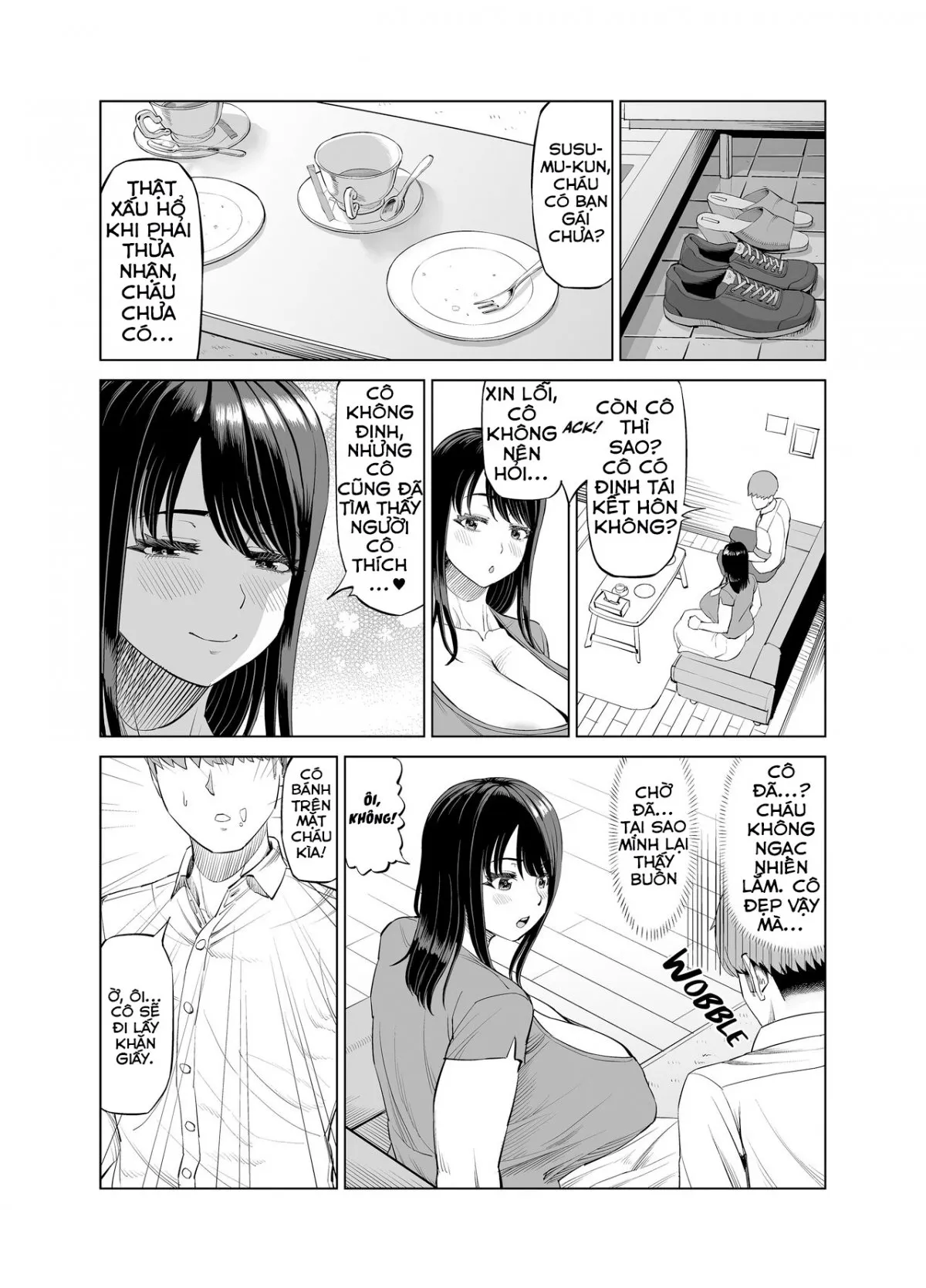 HentaiVN.net - Ảnh 7 - Bị quyến rũ bởi mẹ thằng bạn [Tomodachi no Okaa-san ni Sasowarete...; Seduced By A Friend's Mother...] - Oneshot