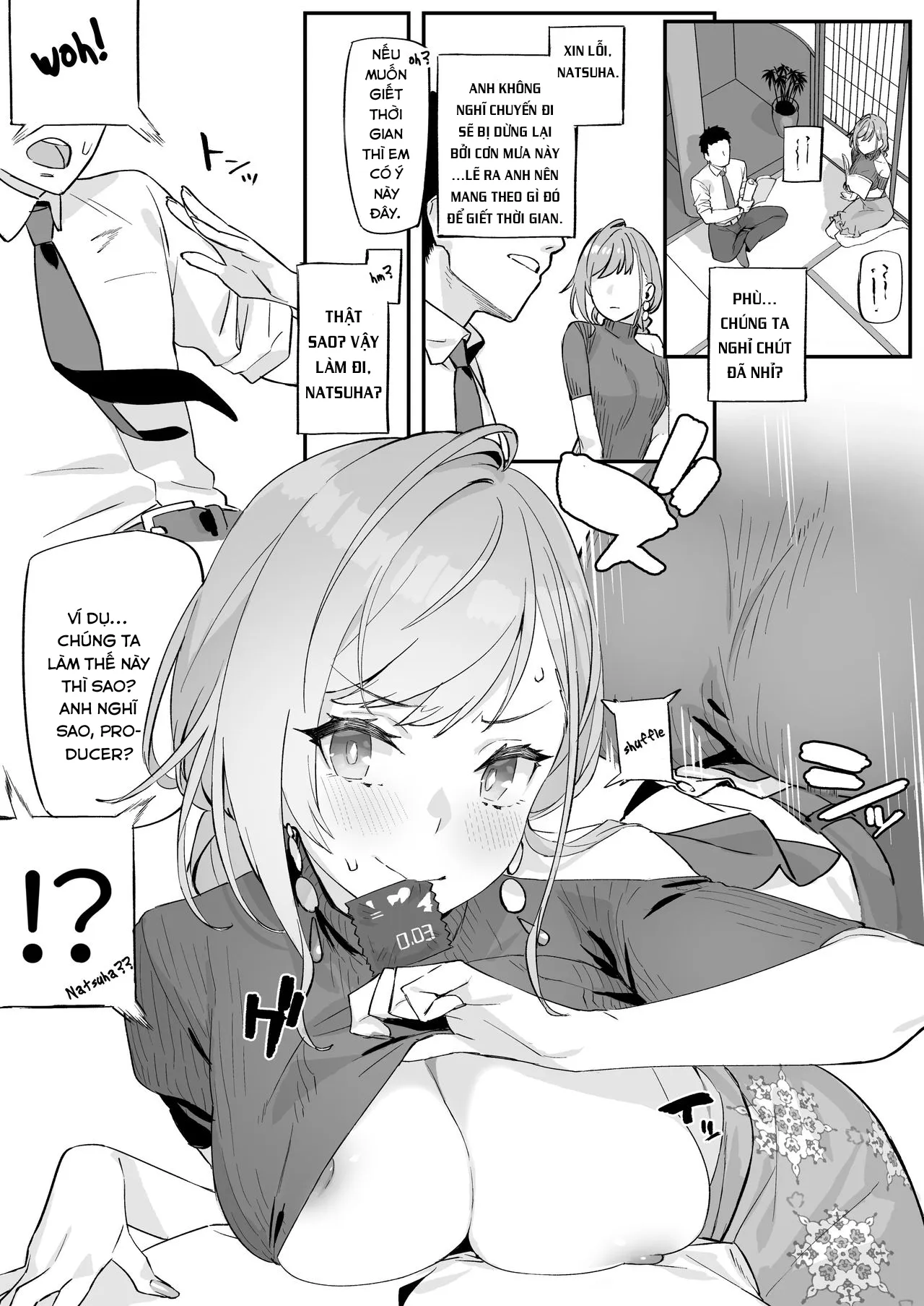 HentaiVN.net - Ảnh 3 - Katadashi Natsuha ga Ecccccchi (The Idolmaster) [肩出し夏葉がえっっっっっち] - Oneshot