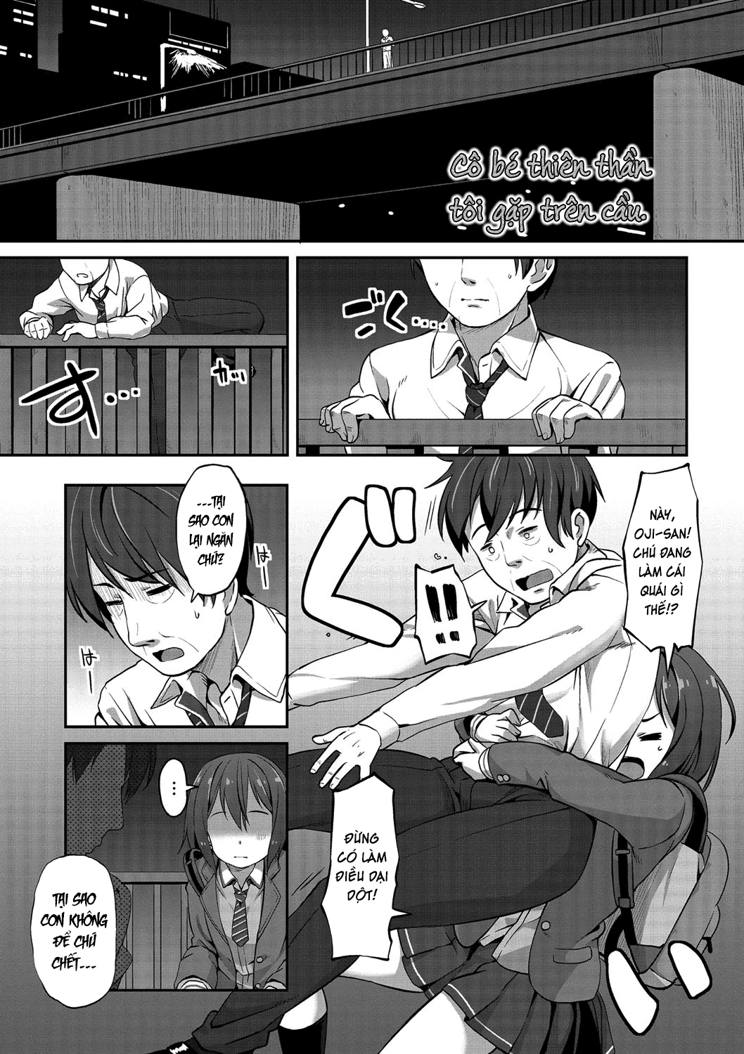 HentaiVN.net - Ảnh 2 - Cô bé thiên thần tôi gặp trên cầu. - Oneshot