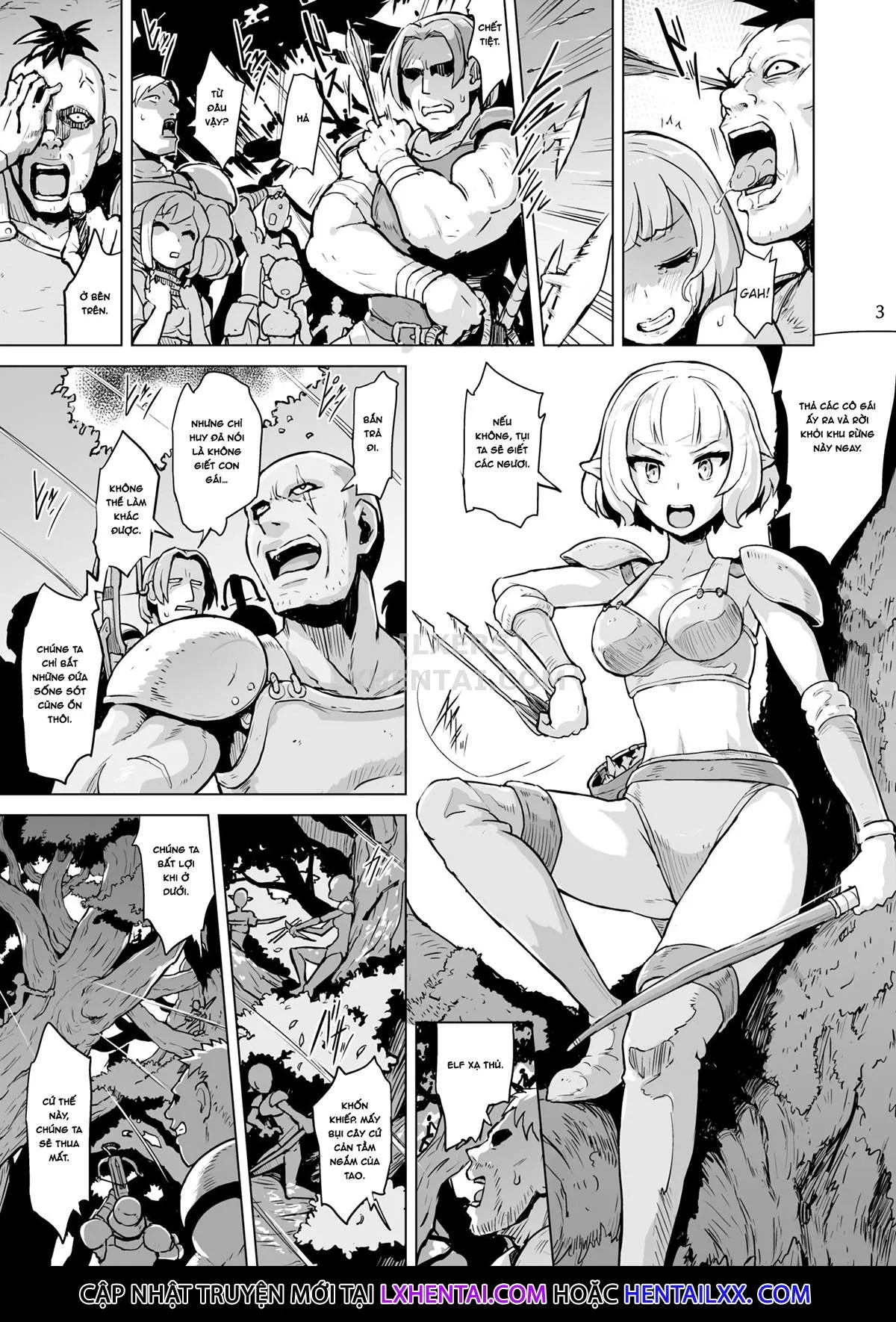 HentaiVN.net - Ảnh 5 - The Song Of The Lust-Crazed Elves [Inyoku Ni Kuruishi Elf-Tachi No Uta] - Oneshot