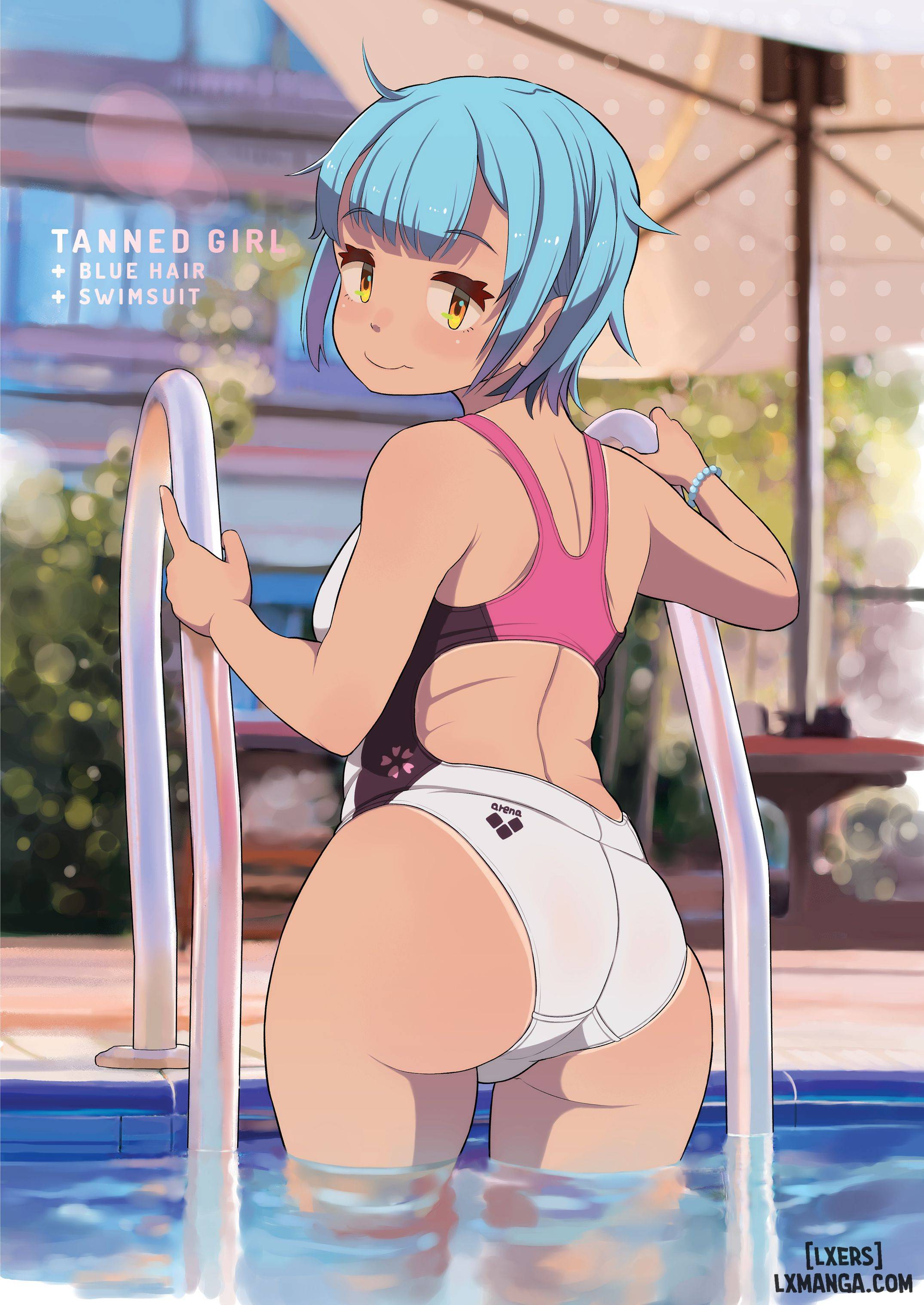 HentaiVN.net - Ảnh 28 - Tanned Girl + Blue Hair Anthology - OneShot