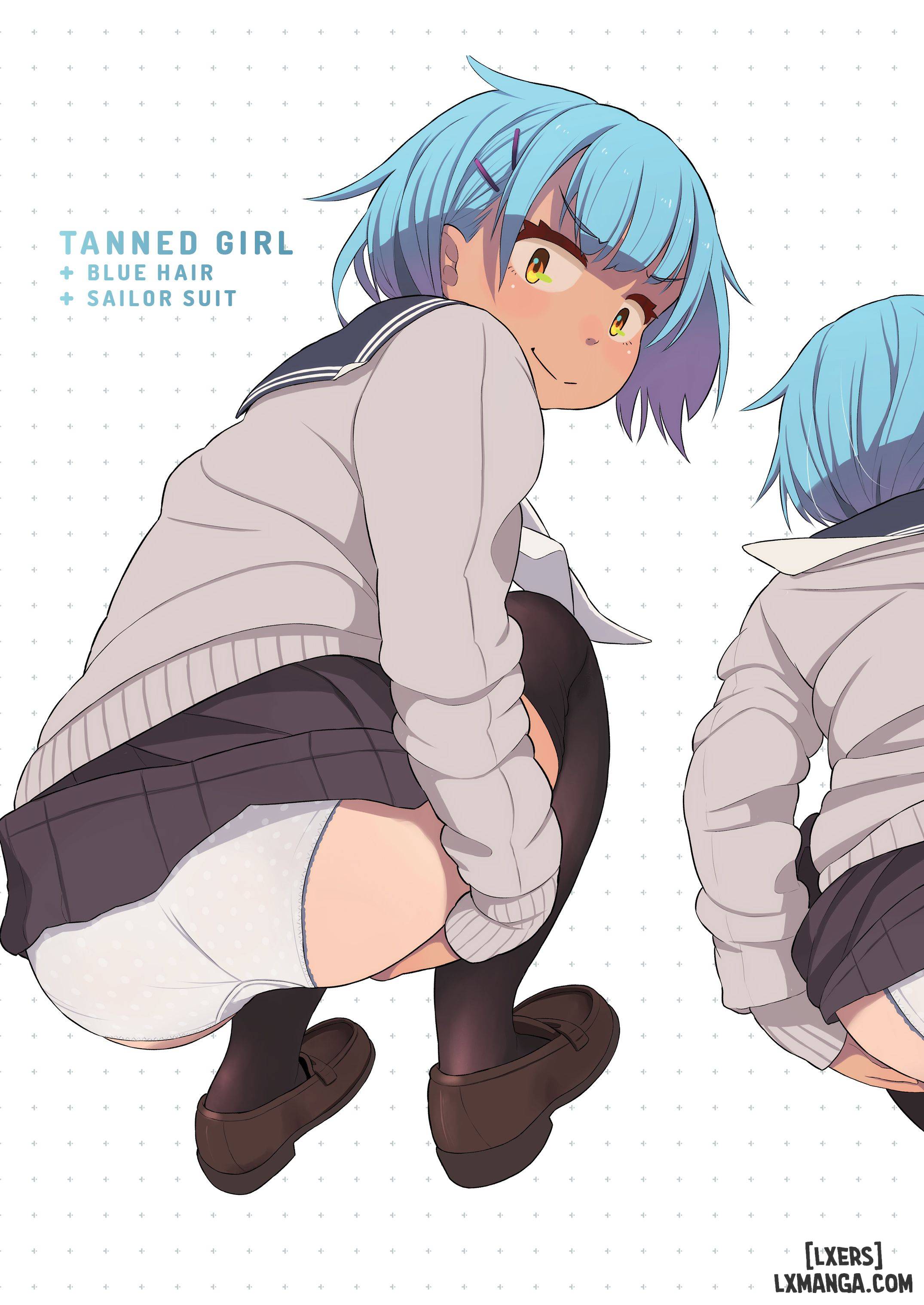 HentaiVN.net - Ảnh 37 - Tanned Girl + Blue Hair Anthology - OneShot
