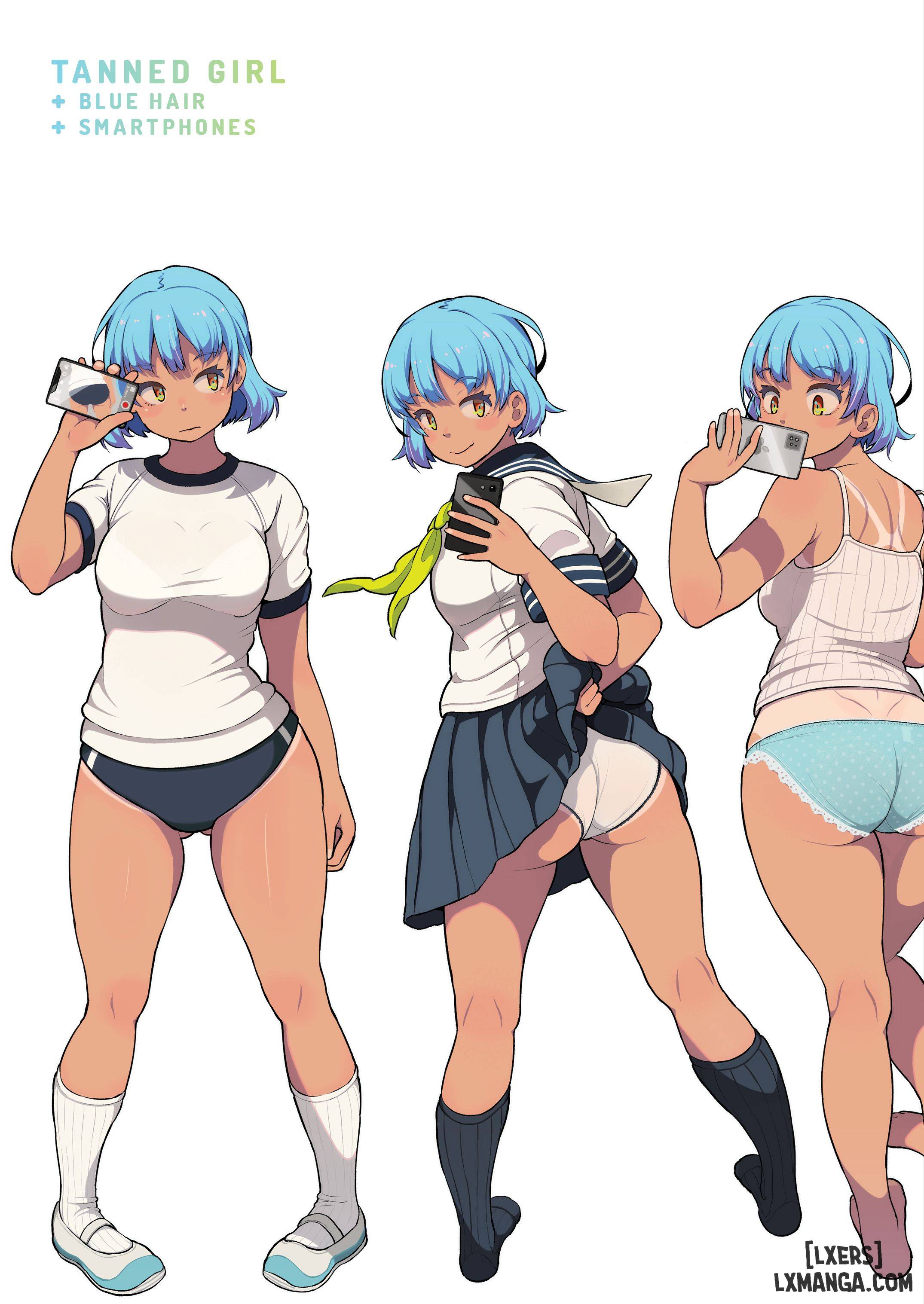 HentaiVN.net - Ảnh 47 - Tanned Girl + Blue Hair Anthology - OneShot