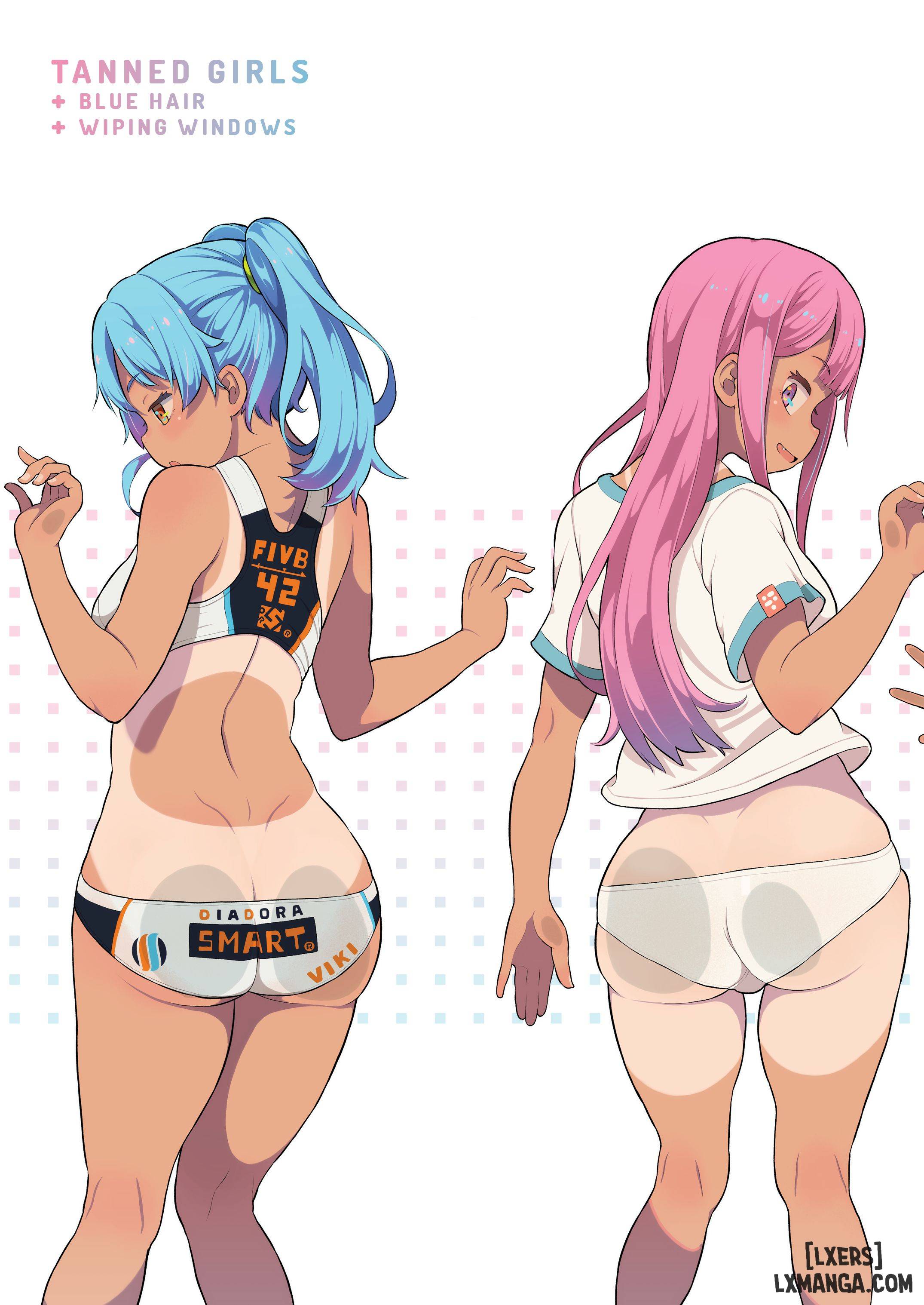 HentaiVN.net - Ảnh 59 - Tanned Girl + Blue Hair Anthology - OneShot
