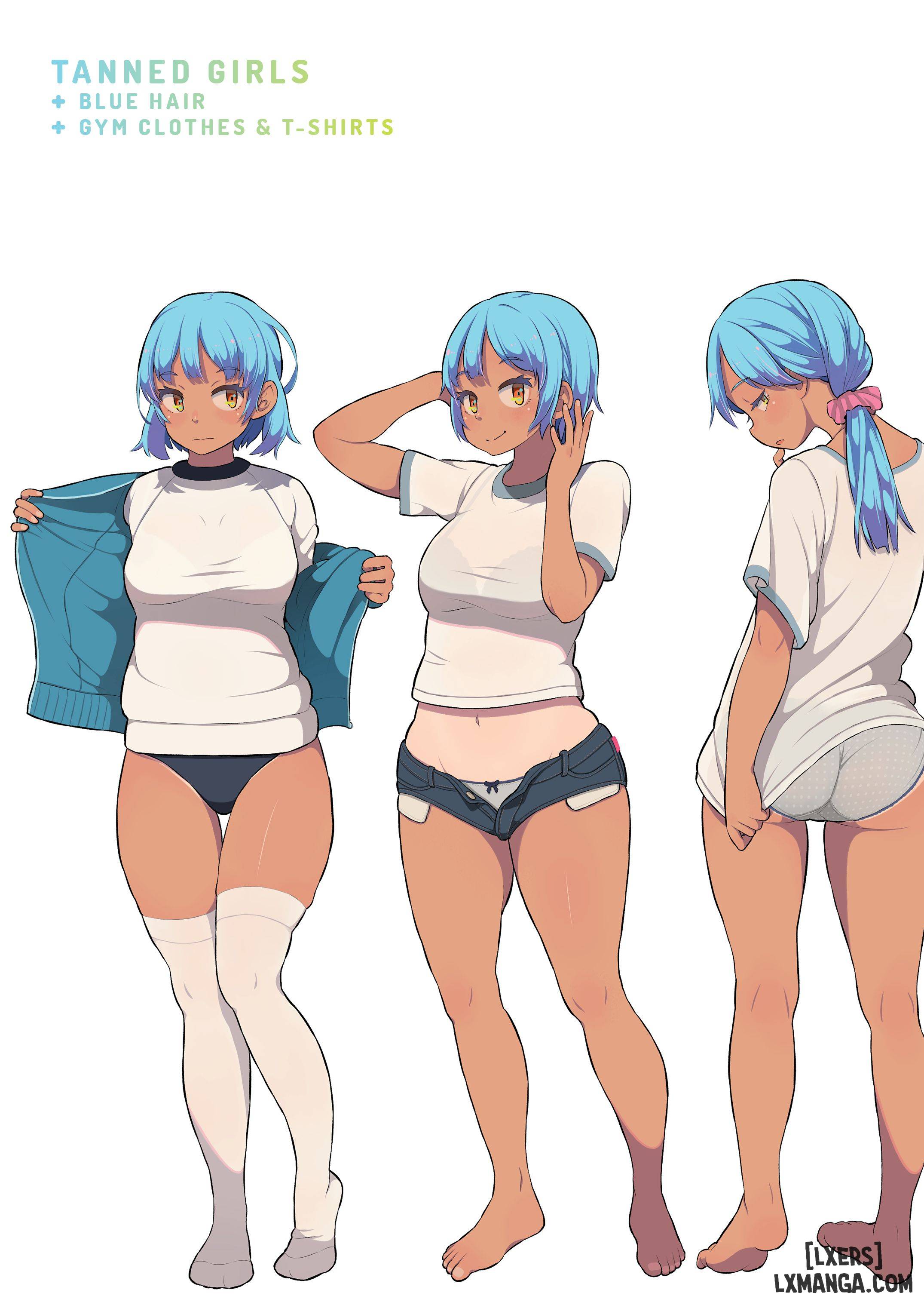 HentaiVN.net - Ảnh 61 - Tanned Girl + Blue Hair Anthology - OneShot